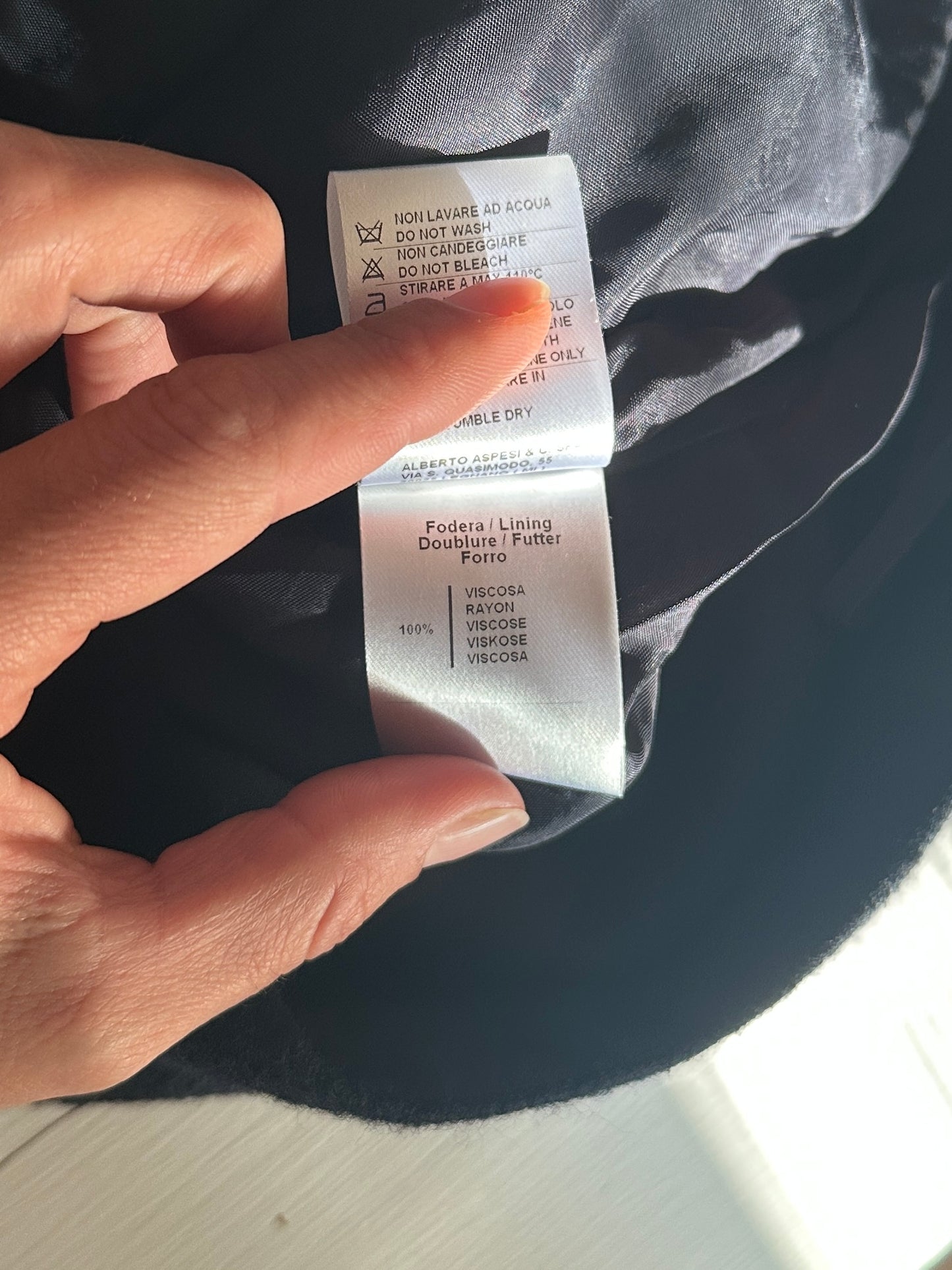 Gonna Aspesi in Lana Blu Tg.42/44