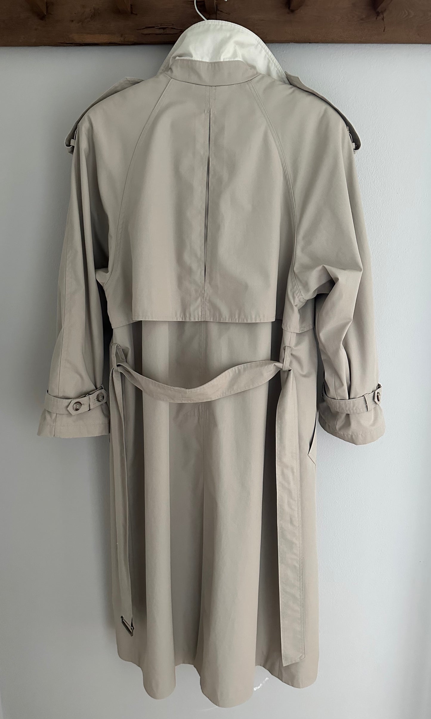 Trench Vintage Classico Grigio Chiaro Tg.Fino 48