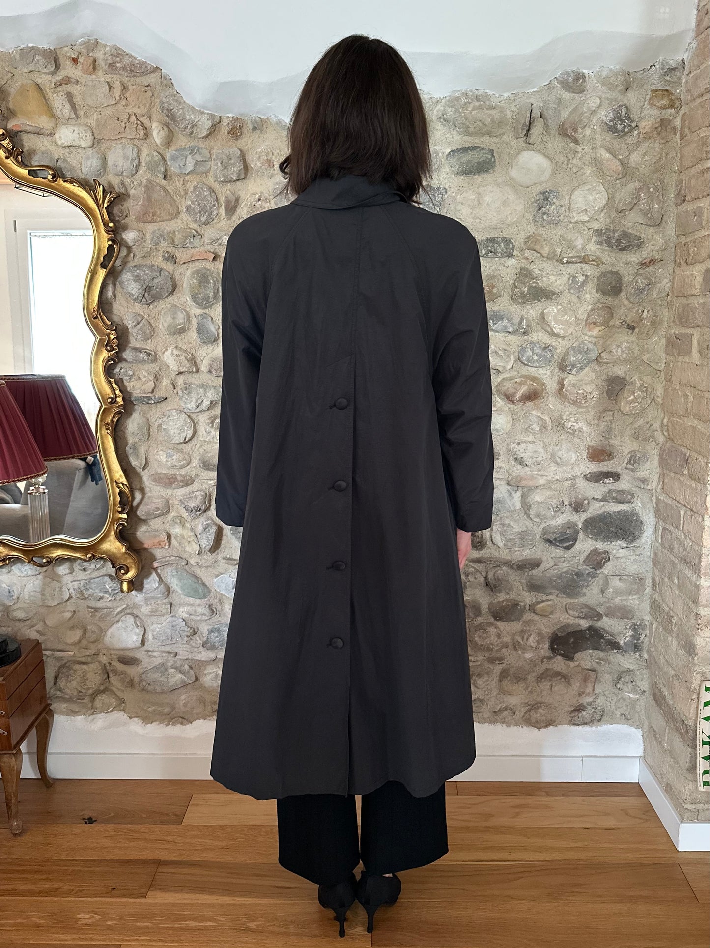 Impermeabile Vintage Nino Svasato Antracite Tg.Fino 50