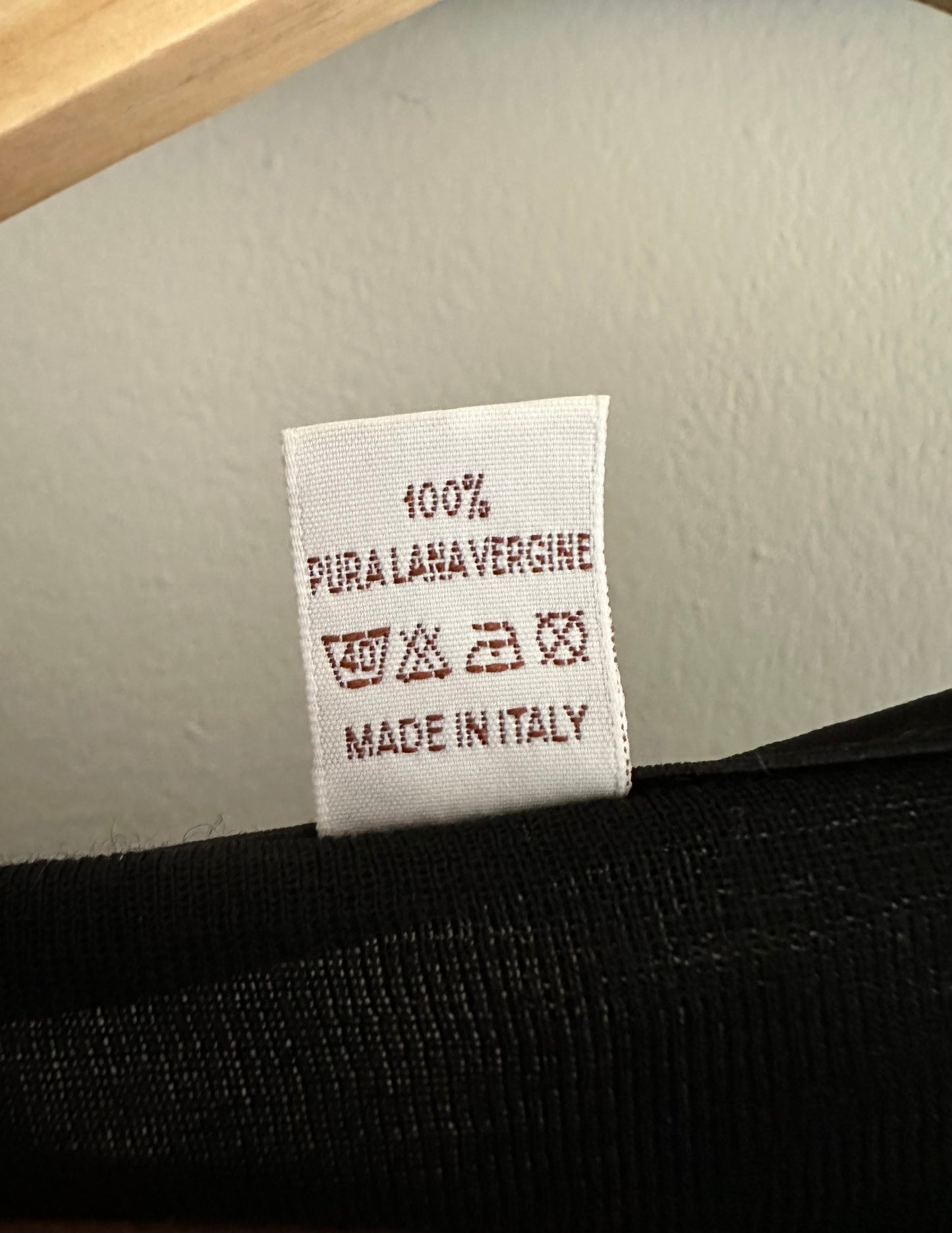 Maglia 100% Lana Vintage Nera Tg.da 42 a 48