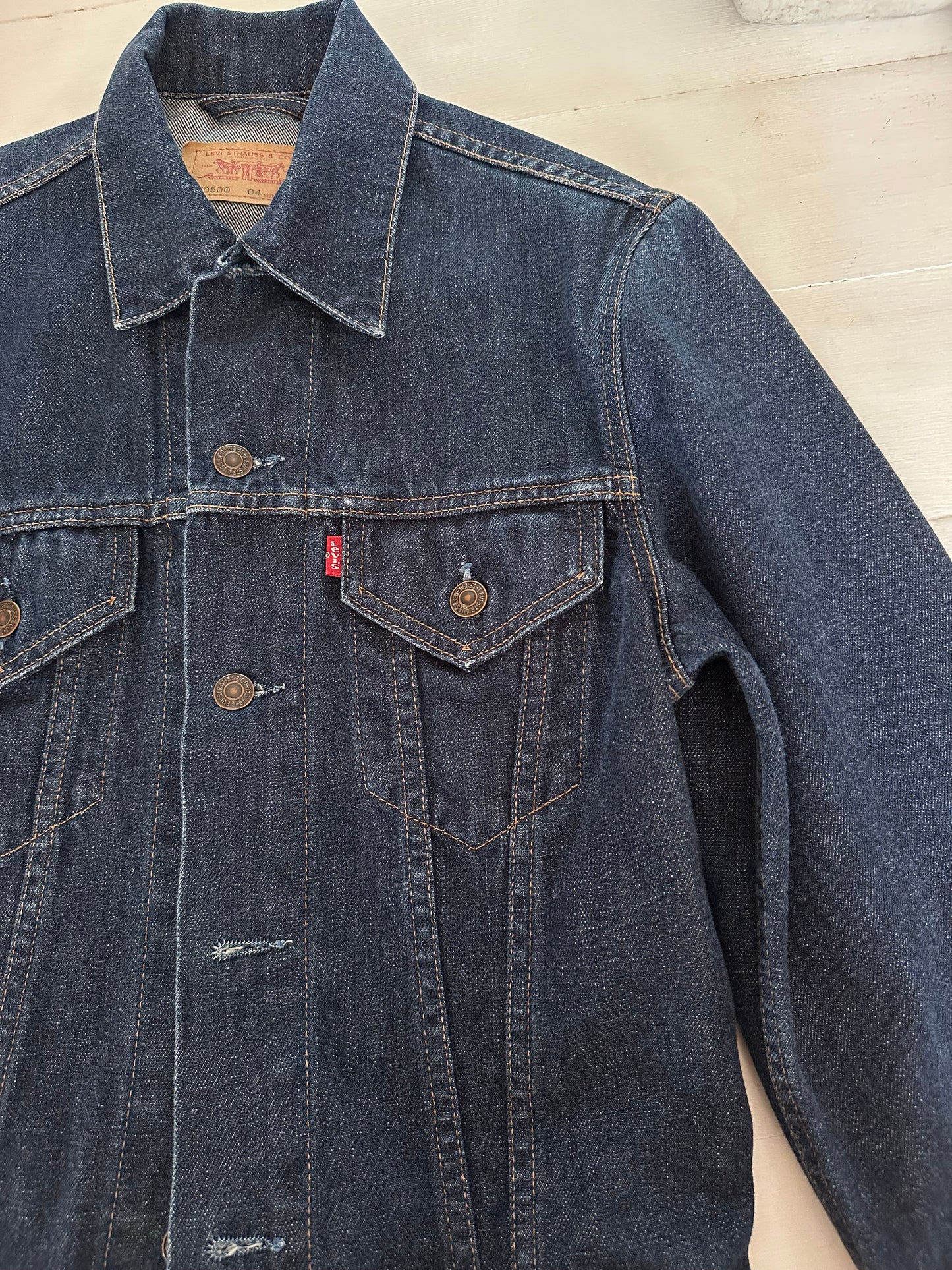Giacca Levi’s in Jeans Anni 2000 Blu Scuro Tg.40/42
