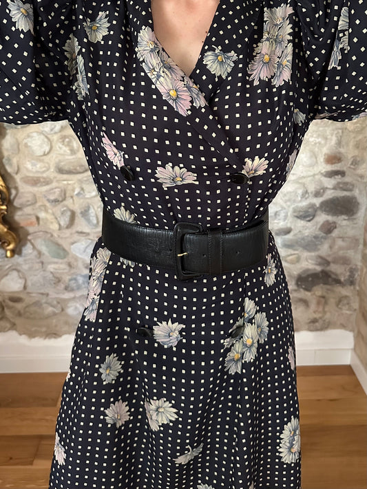 Cintura Furla Vintage Anni ‘80 in Pelle Nera Tg.70/75/80