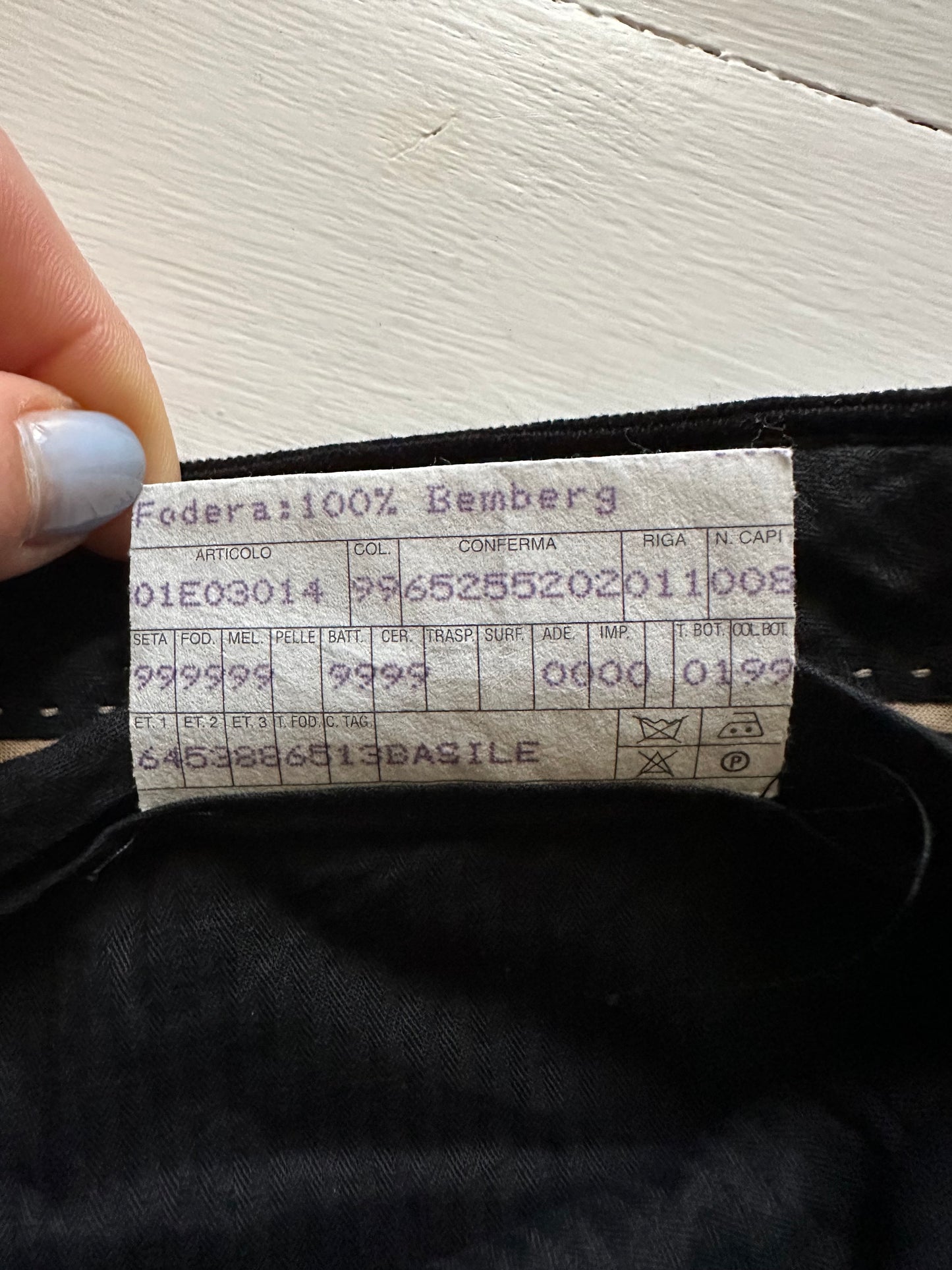 Completo Giacca e Pantalone Velluto Coste Nero Tg.44/46