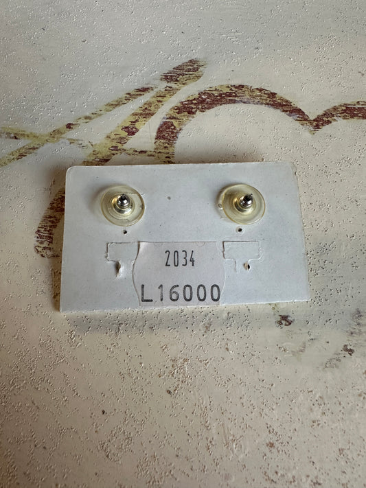 Orecchini Anni ‘90 Nuovi a Goccia in Metallo Argento