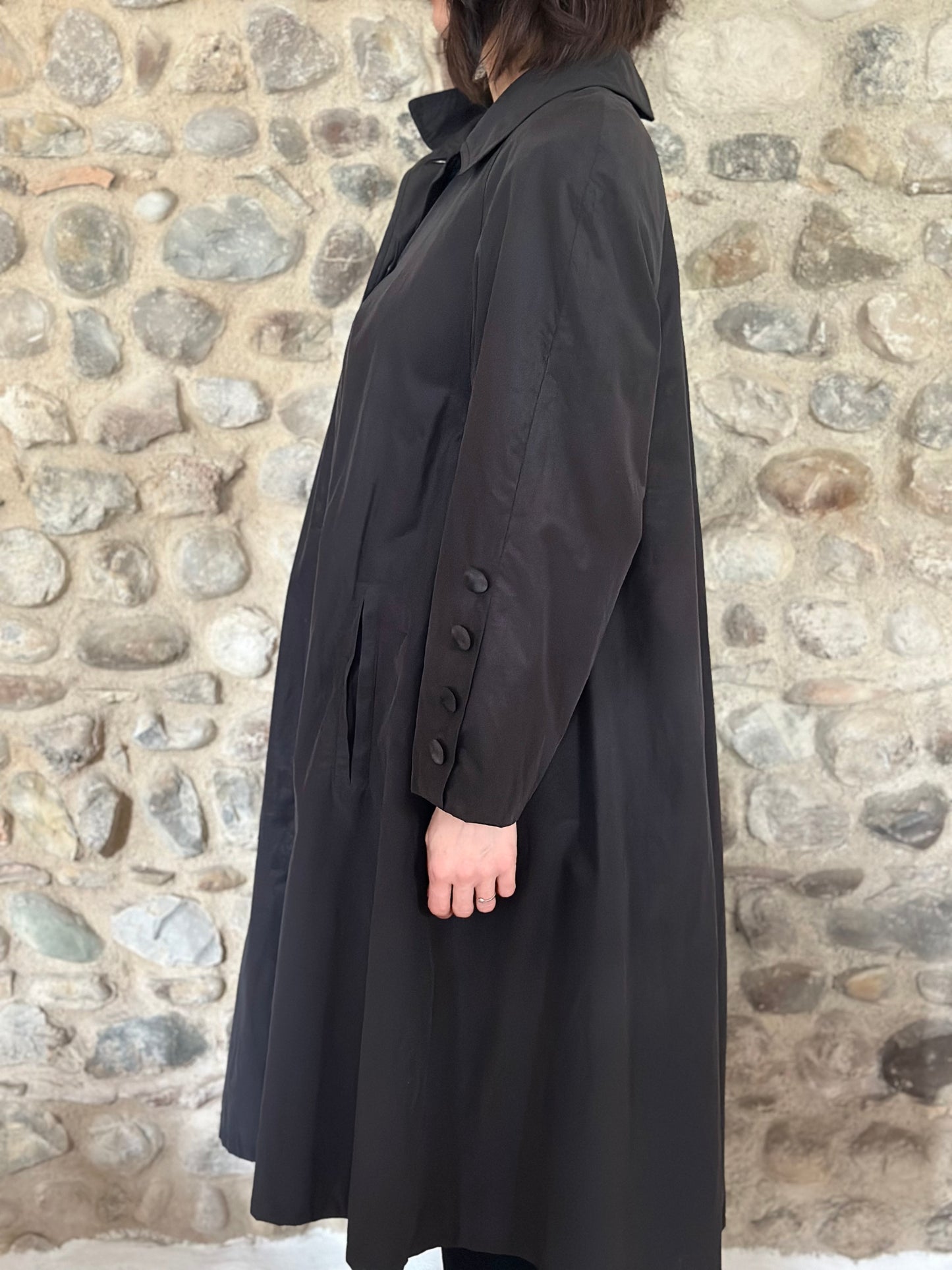 Impermeabile Vintage Nino Svasato Antracite Tg.Fino 50