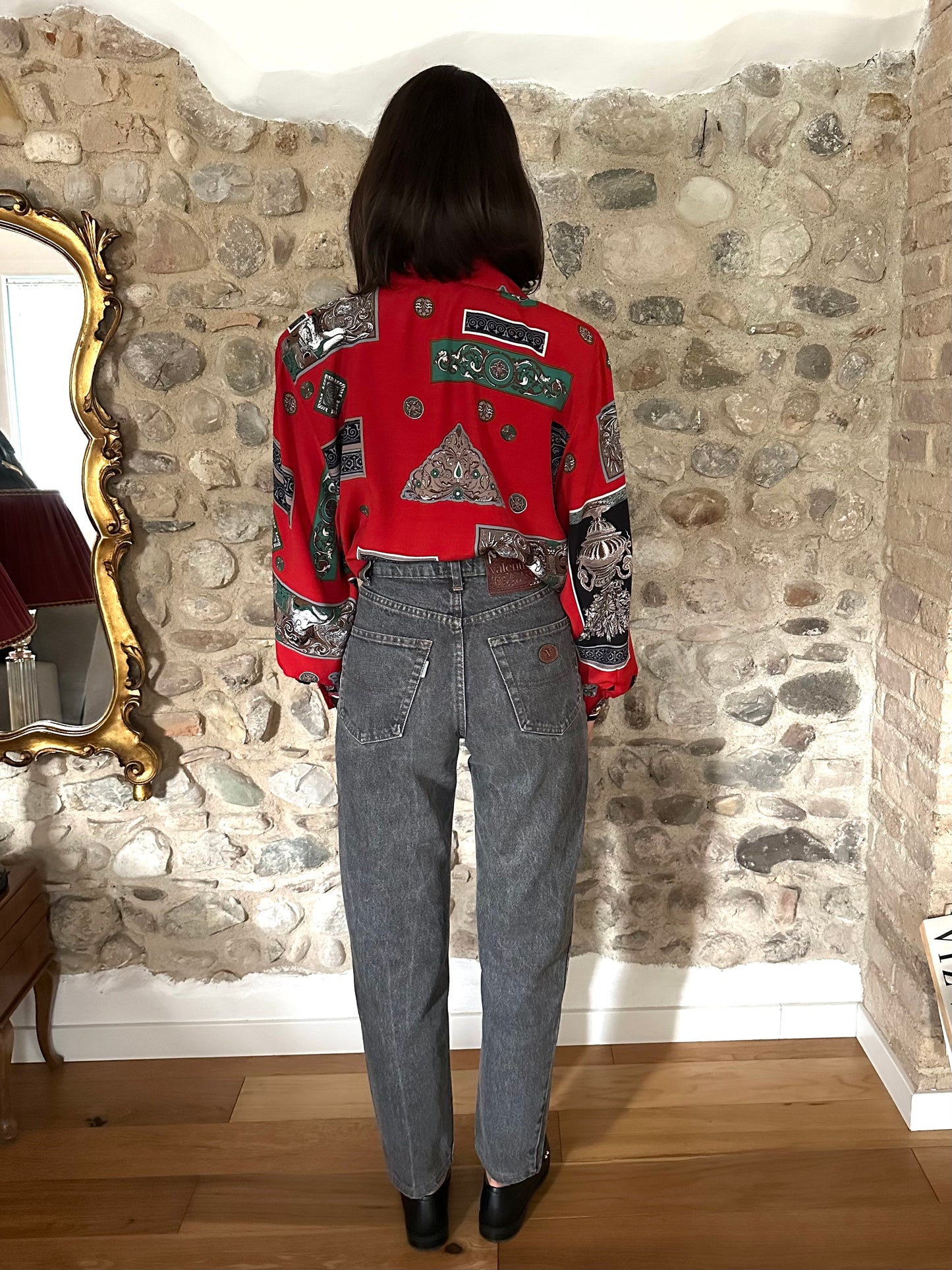 Jeans Valentino Vintage Anni ‘80 Grigi Tg.36/38