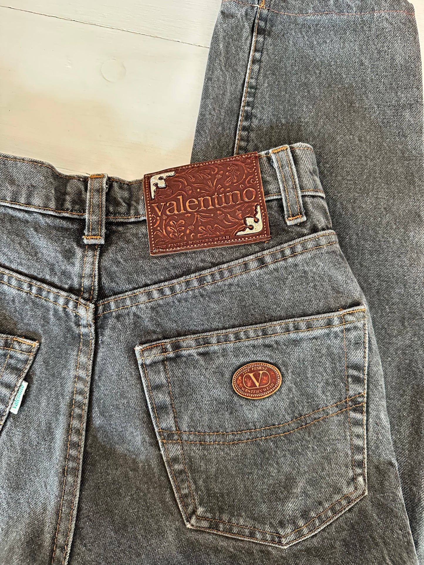 Jeans Valentino Vintage Anni ‘80 Grigi Tg.36/38