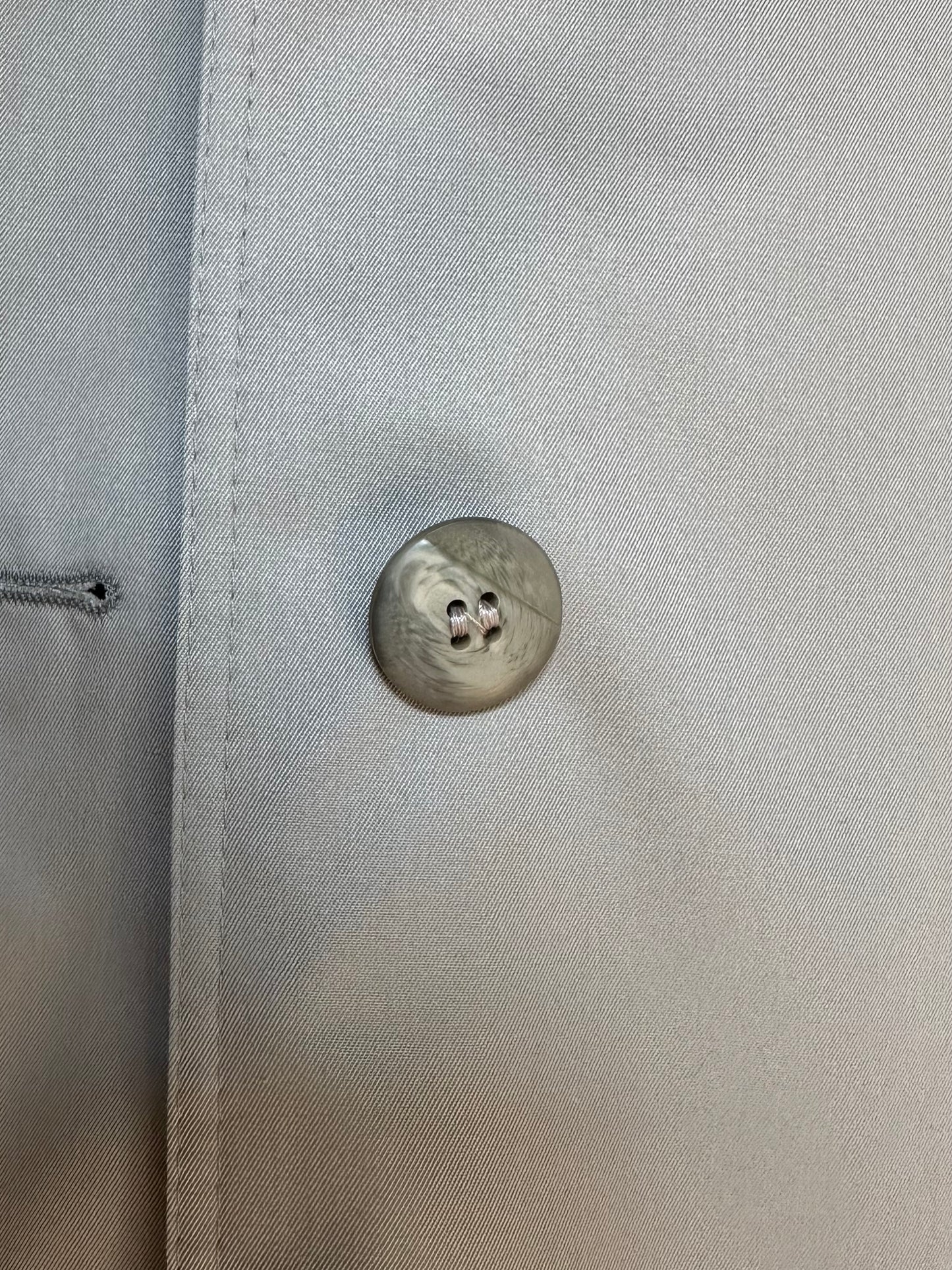 Trench Lungo Vintage Nino Anni ‘80 Grigio Perla Tg.fino 50