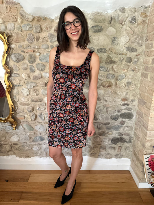 Abito D&G Tubino Vintage Anni ‘90 Fantasia Floreale