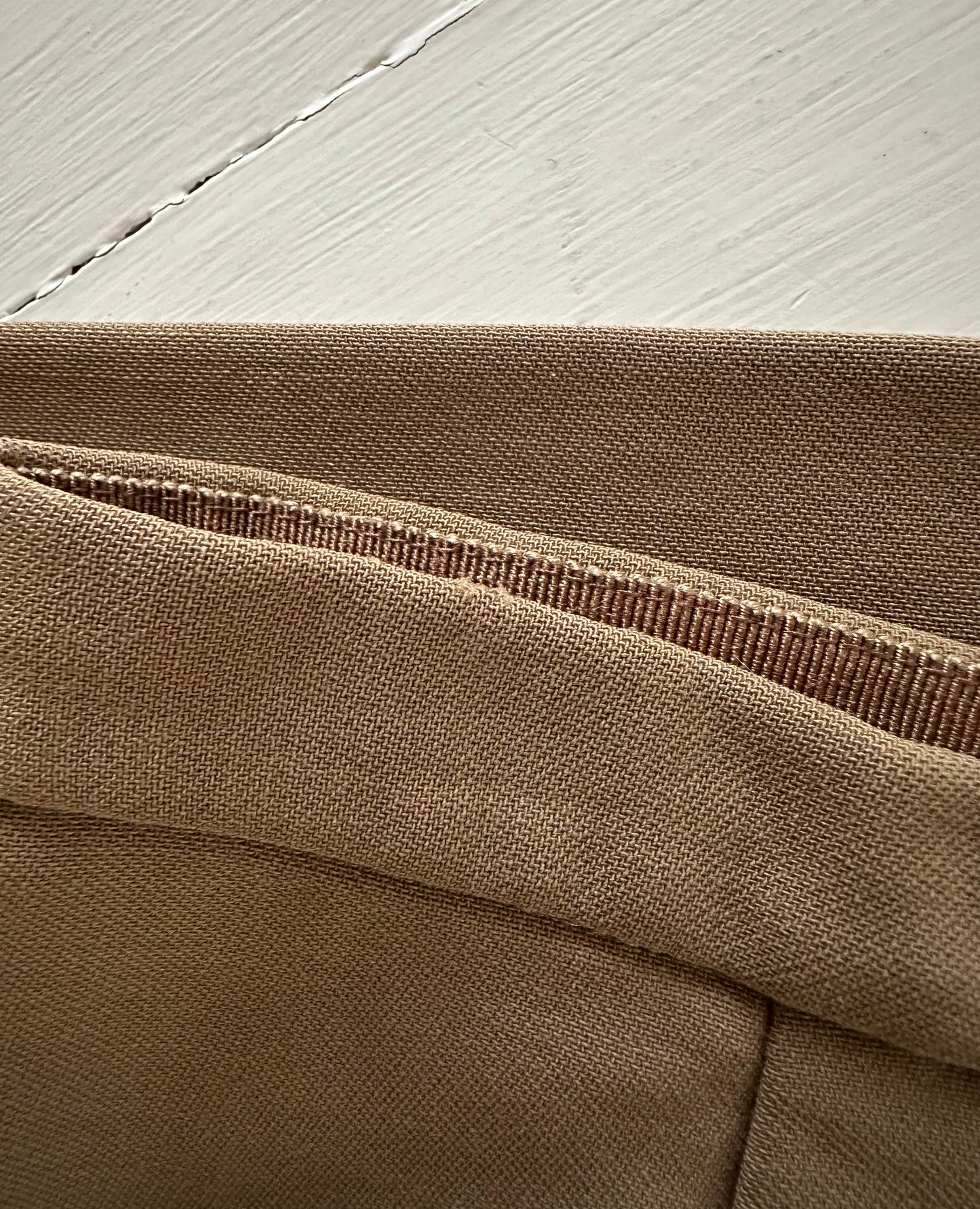 Gonna Giorgio Armani Anni ‘90 in Lana Marrone Tabacco Tg.46/48