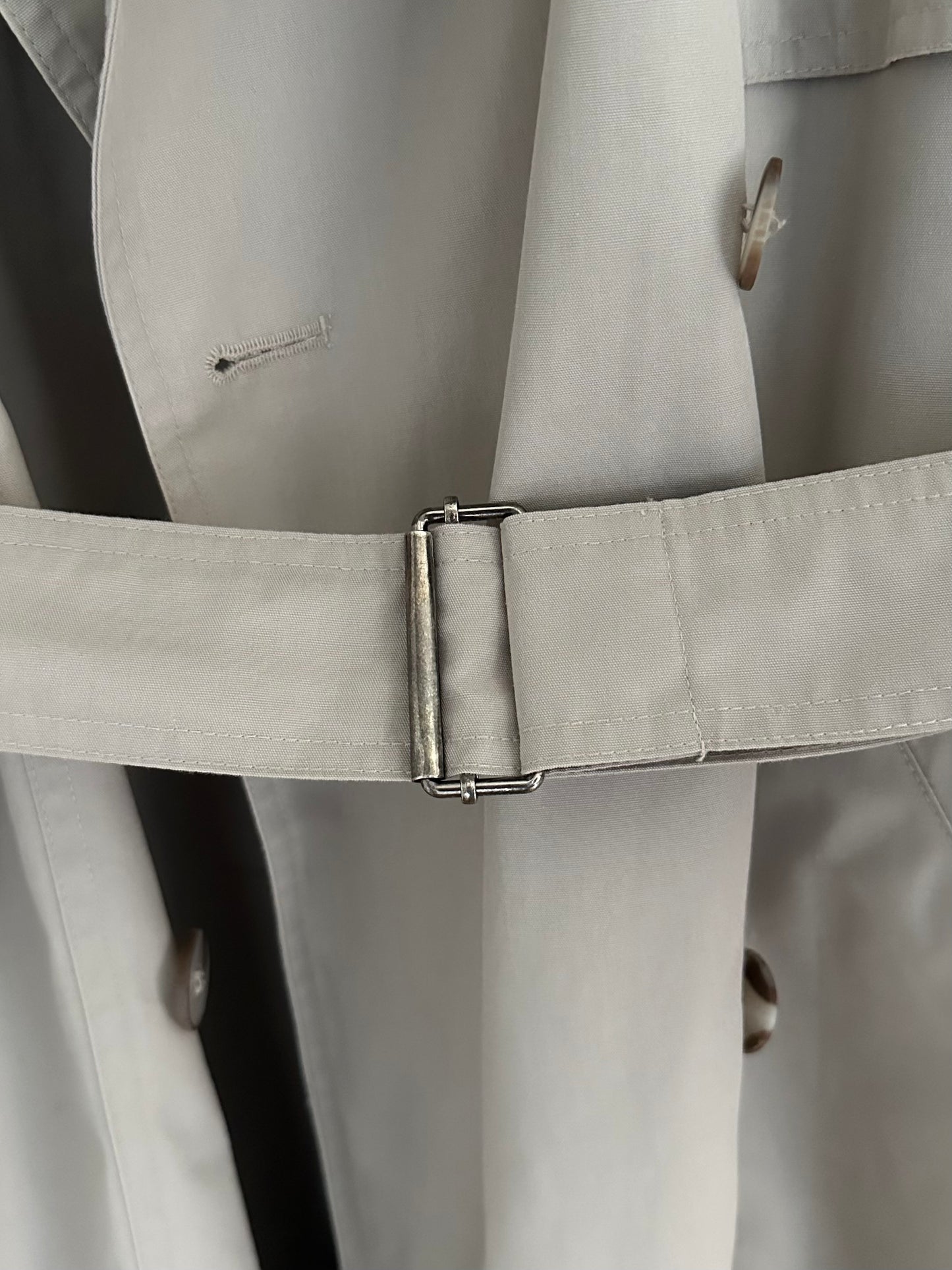 Trench Vintage Classico Grigio Chiaro Tg.Fino 48