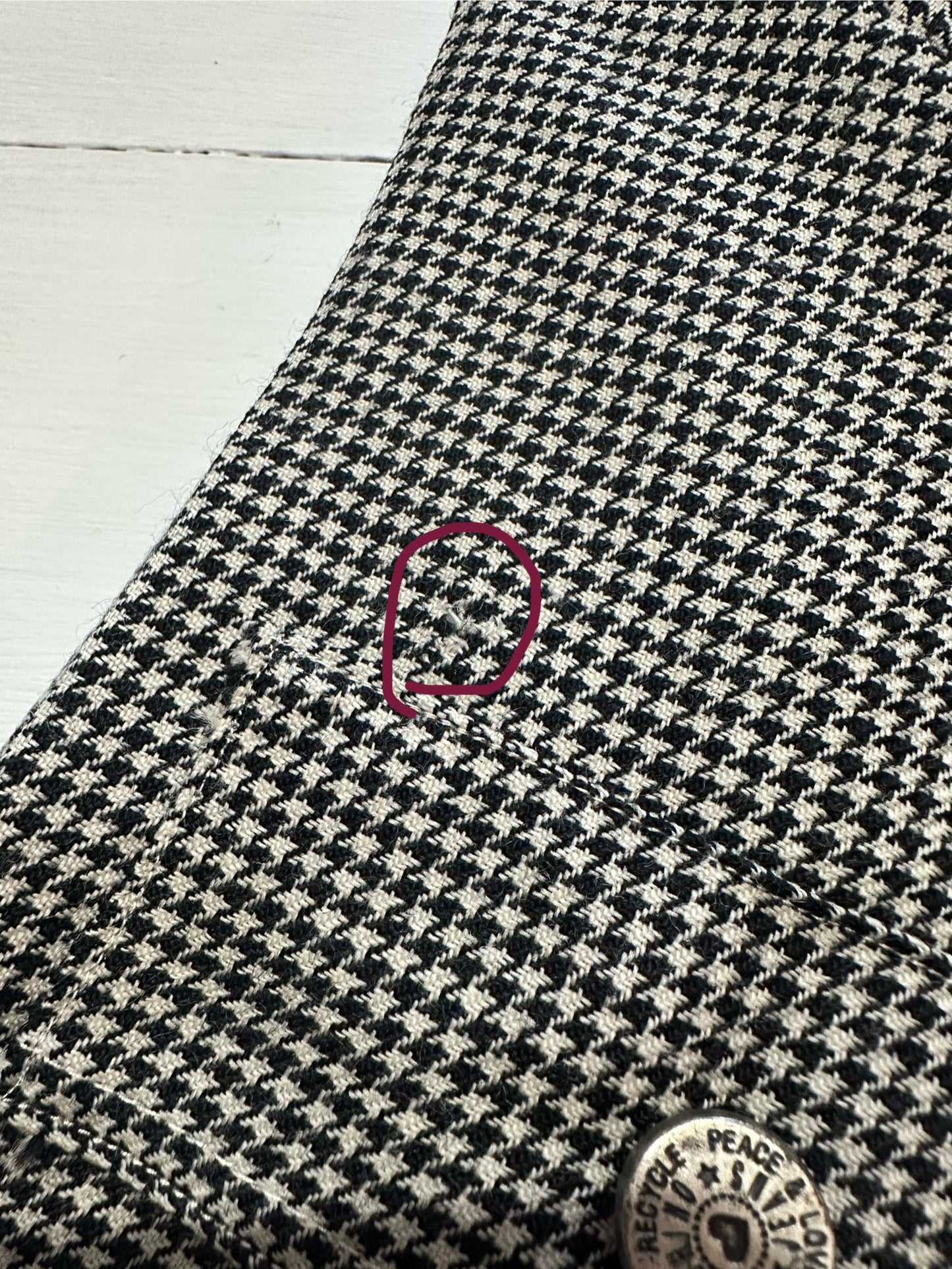 Camicia Moschino Jeans Vintage Anni ‘90 Pied de Poule Tg.fino 48