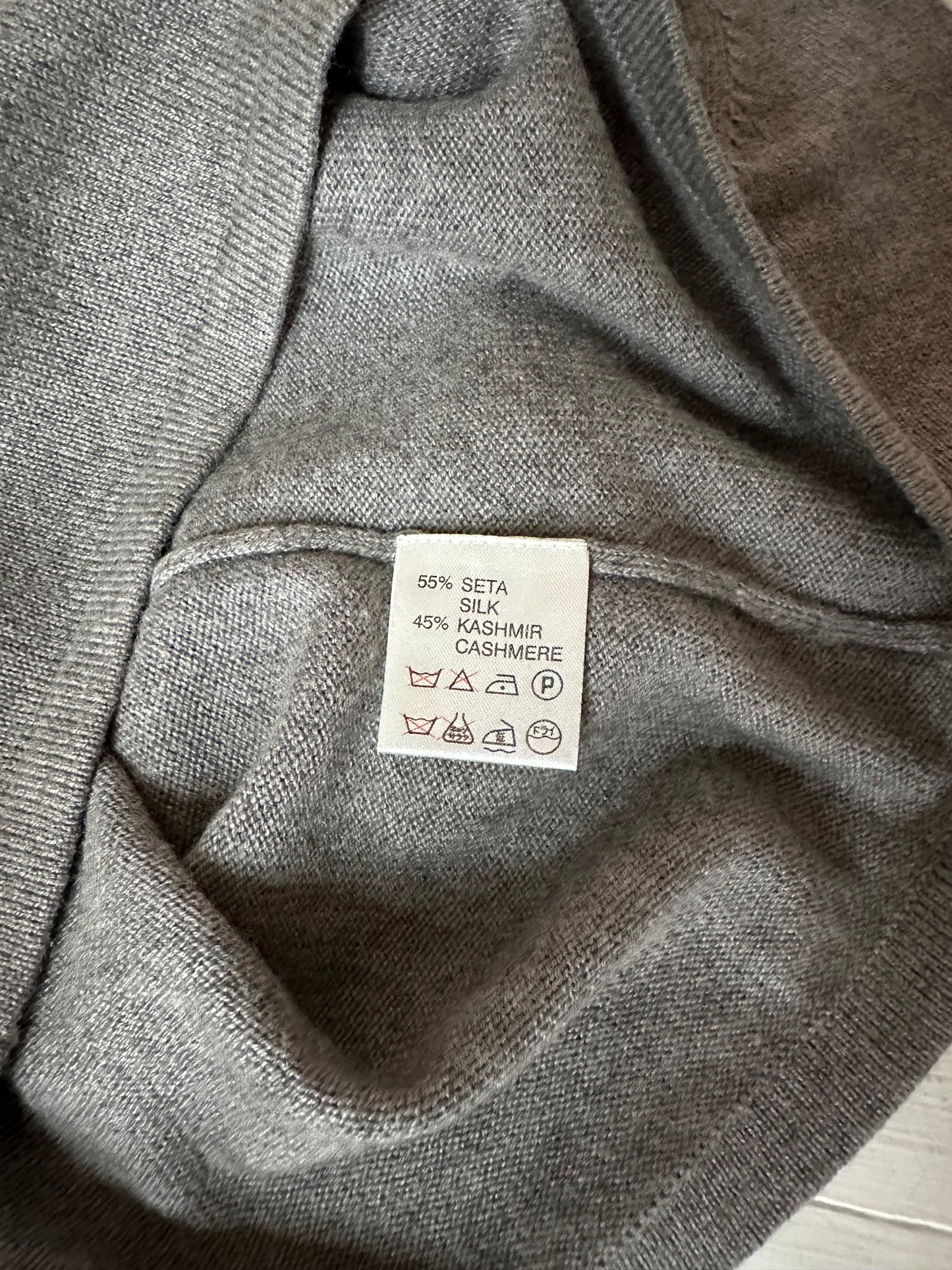 Maglia Maska Seta e Cashmere Grigia Tg.S/M