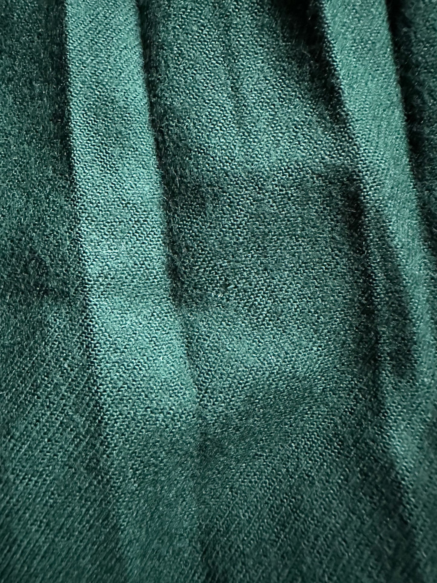 Gonna Plissettata a Ruota in Lana Verde Tg.36/38