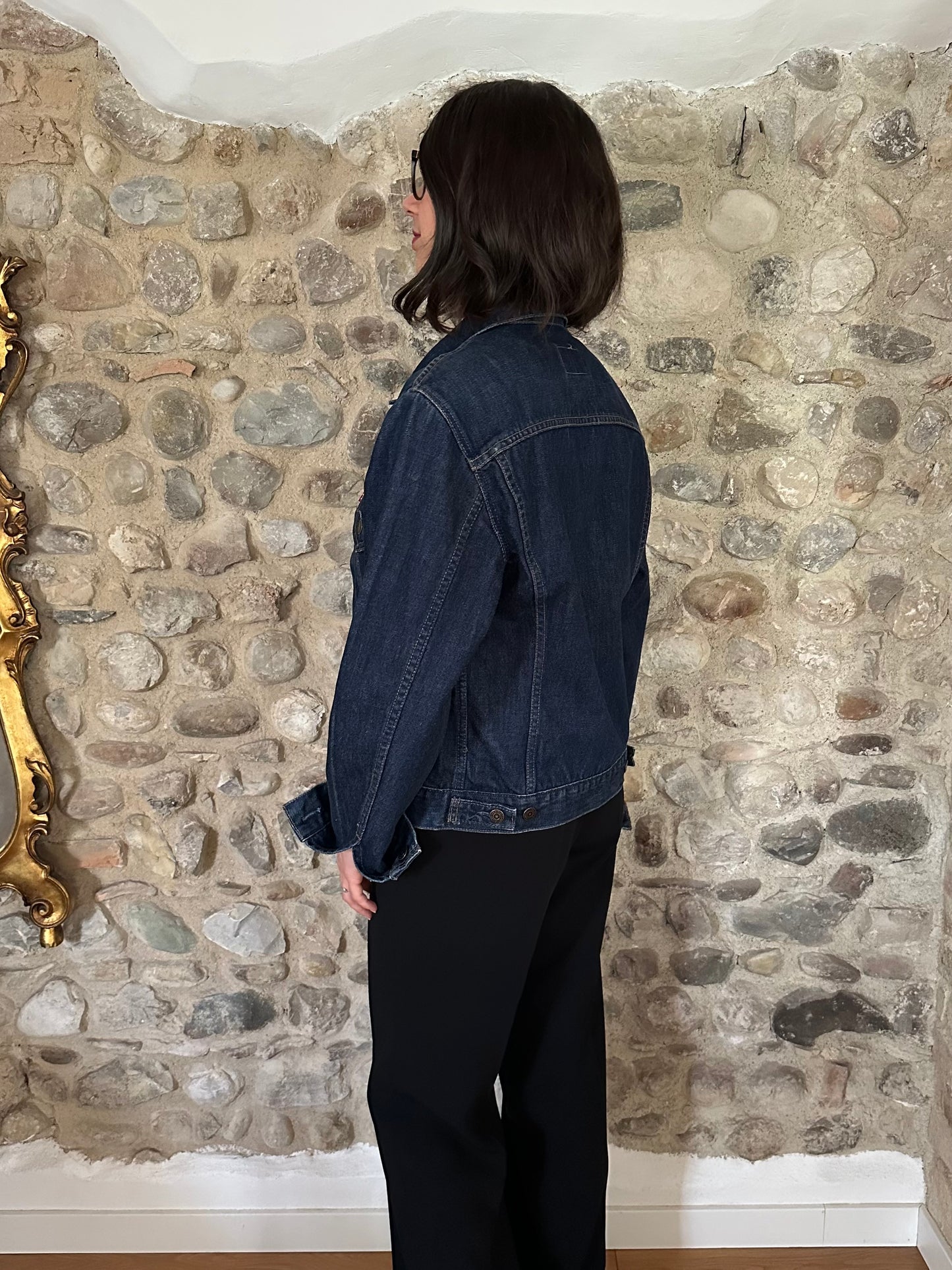 Giacca Levi’s in Jeans Anni 2000 Blu Scuro Tg.40/42
