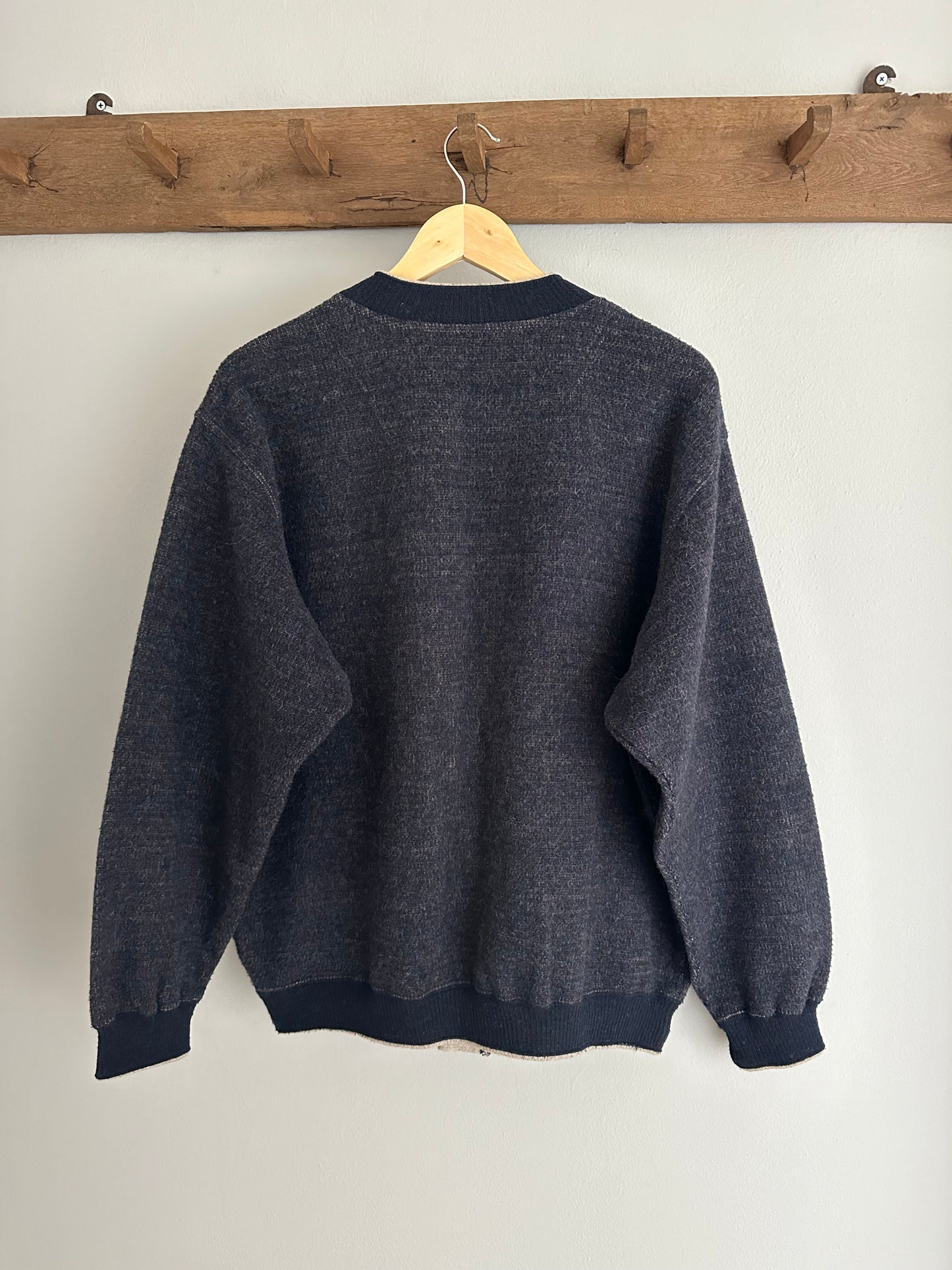 Cardigan YSL Anni ‘80 in Lana e Alpaca Blu tg.L
