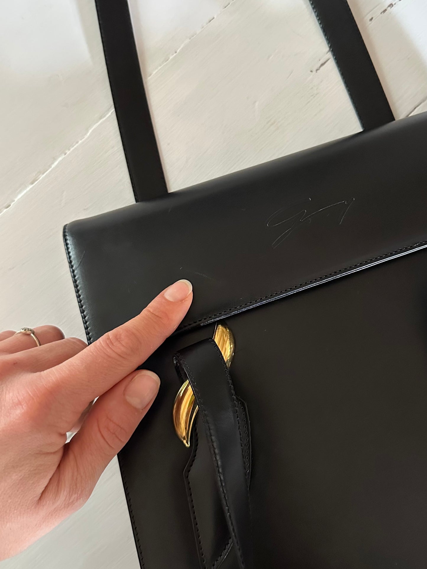 Borsa Genny Vintage Anni ‘80 Pelle Nera