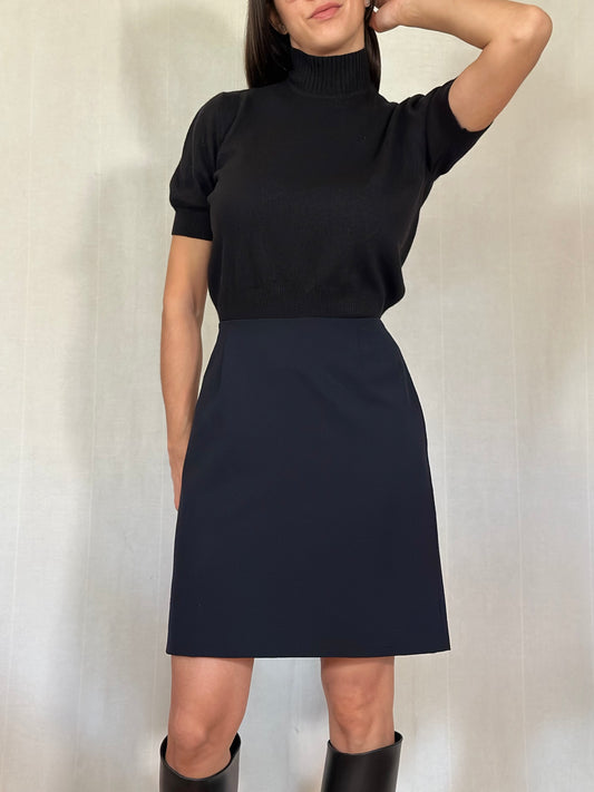 Gonna Gucci Vintage Anni ‘90 in Lana Blu Tg.40/42