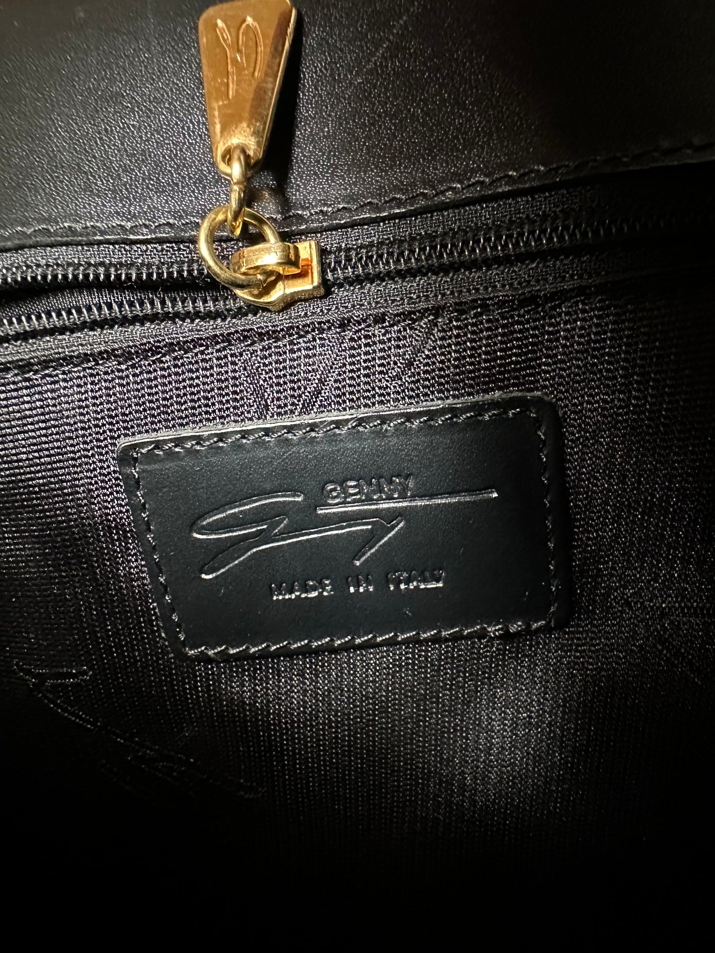 Borsa Genny Vintage Anni ‘80 Pelle Nera