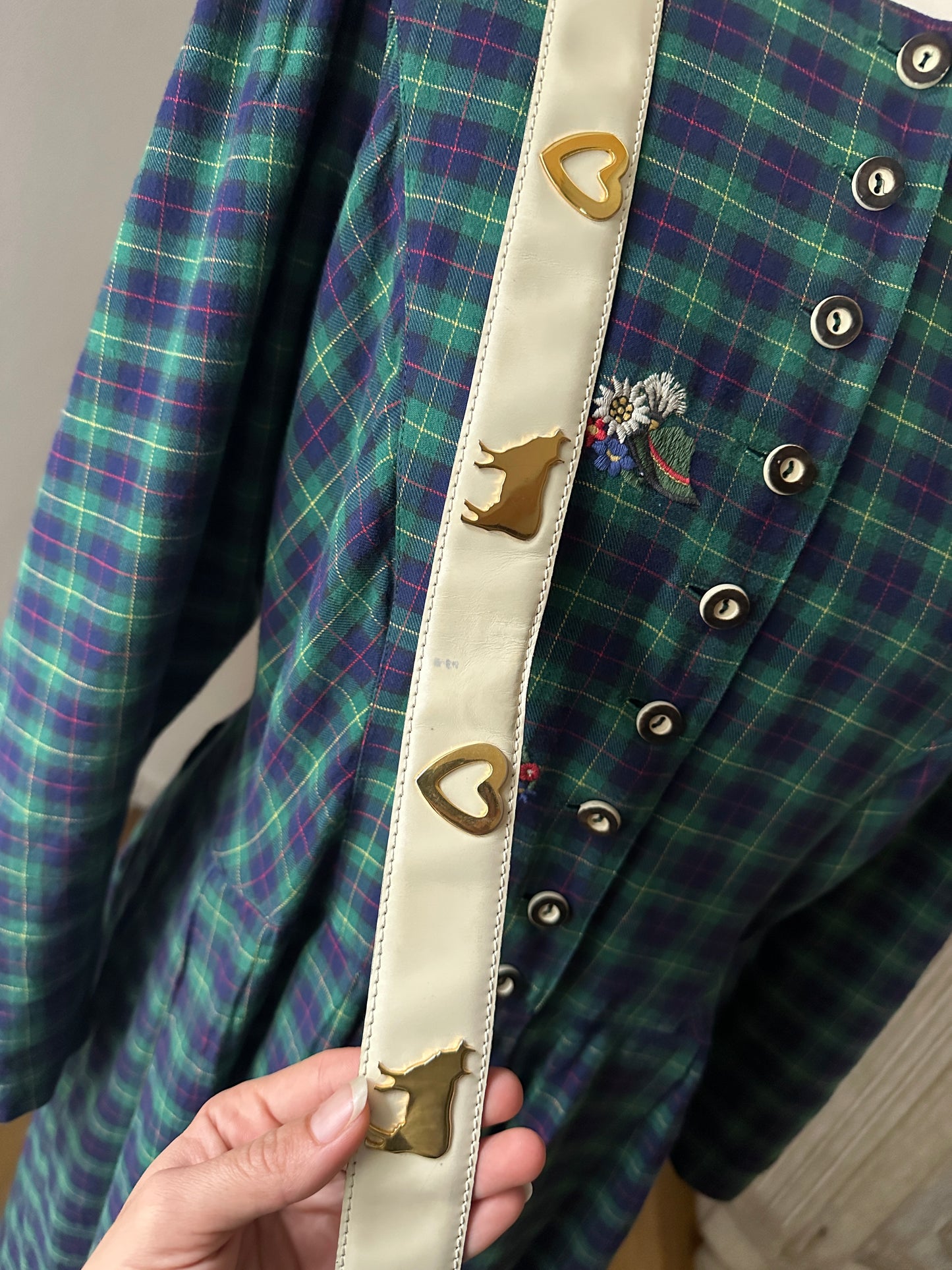 Cintura Moschino by Redwall Anni ‘80 Beige Tg.75