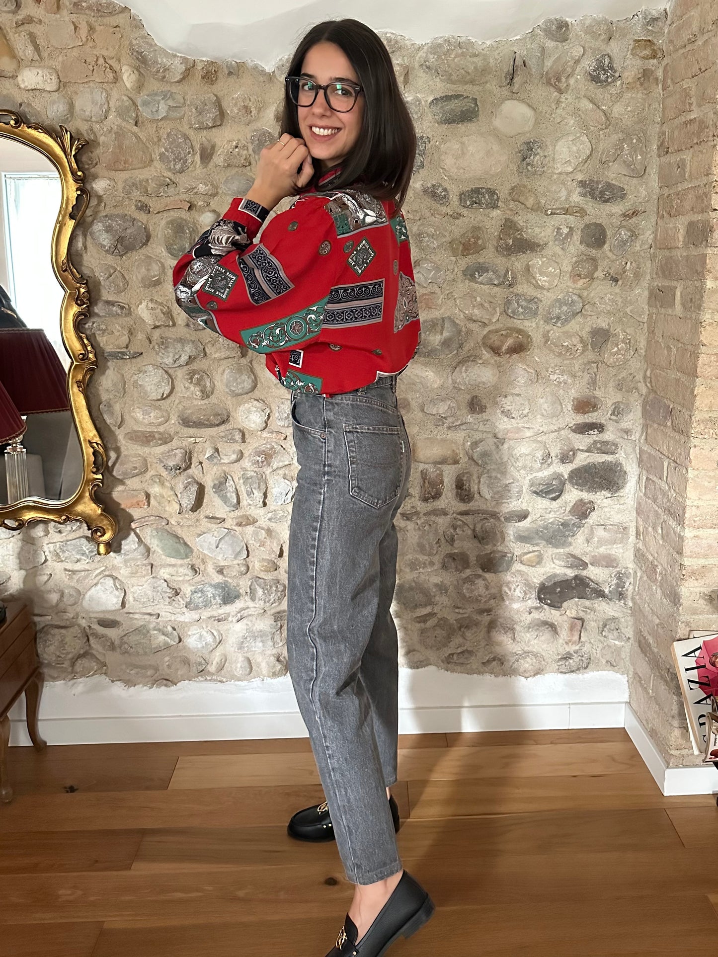 Jeans Valentino Vintage Anni ‘80 Grigi Tg.36/38
