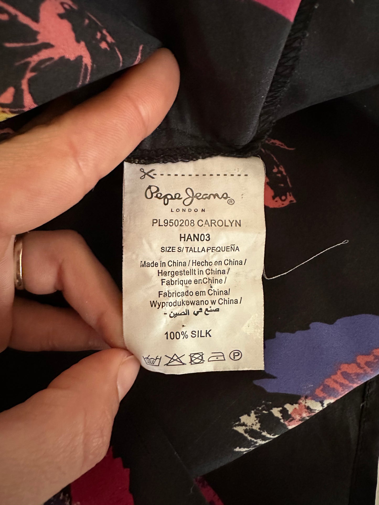 Abito Pepe Jeans in Seta Fantasia Rondini Tg.38/40