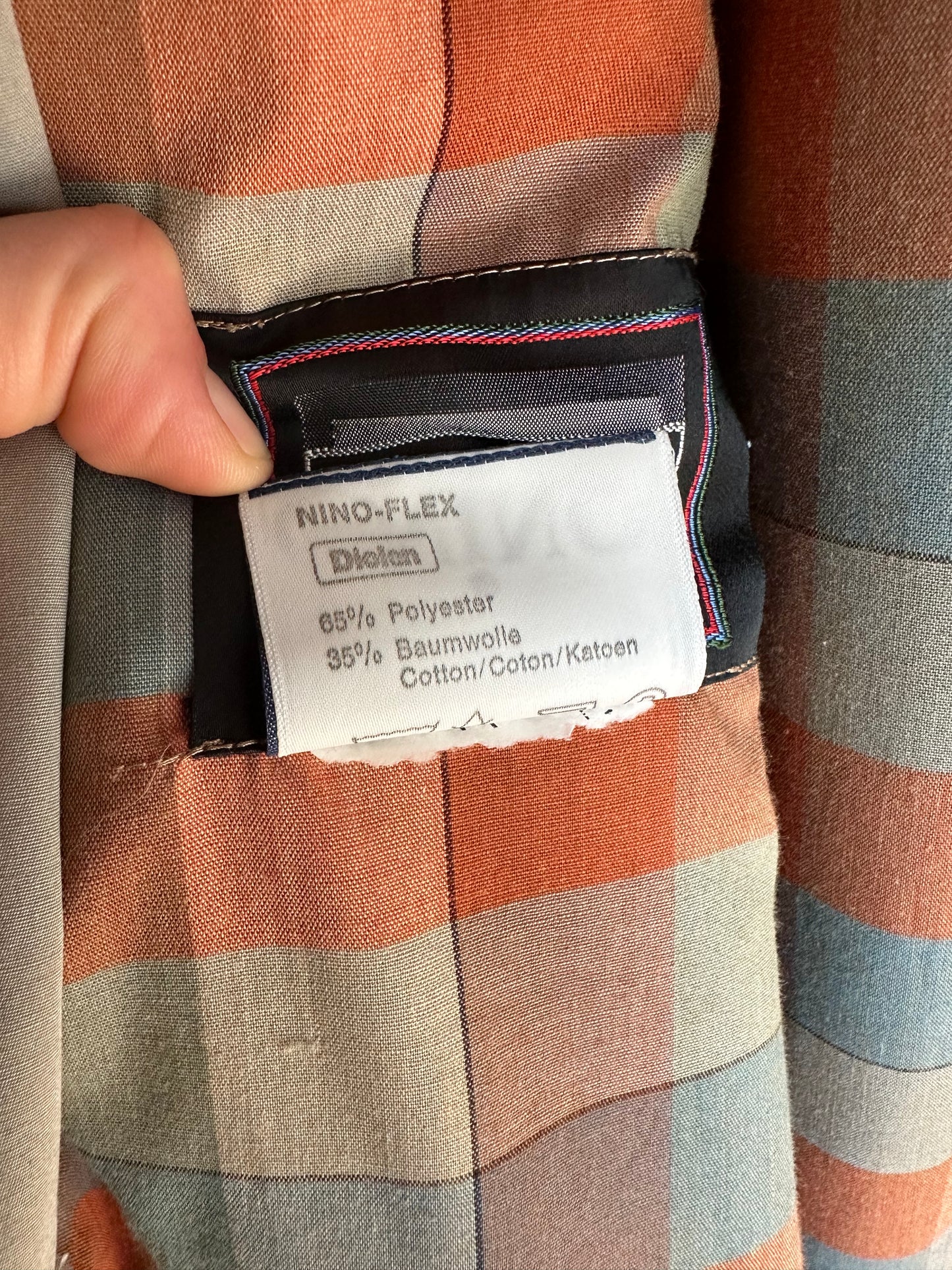 Trench Vintage Lungo Nino Grigio/Verde Salvia Tg.40/42/44