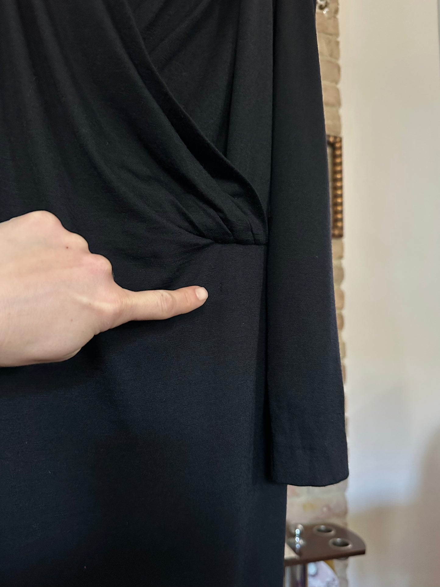 Abito Luisa Spagnoli Anni ‘80 in Lana Nero Tg.46