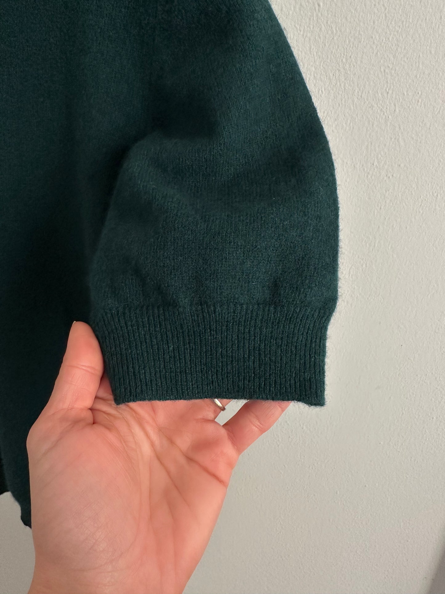 Sottogiacca Vintage in Lana Verde Bosco