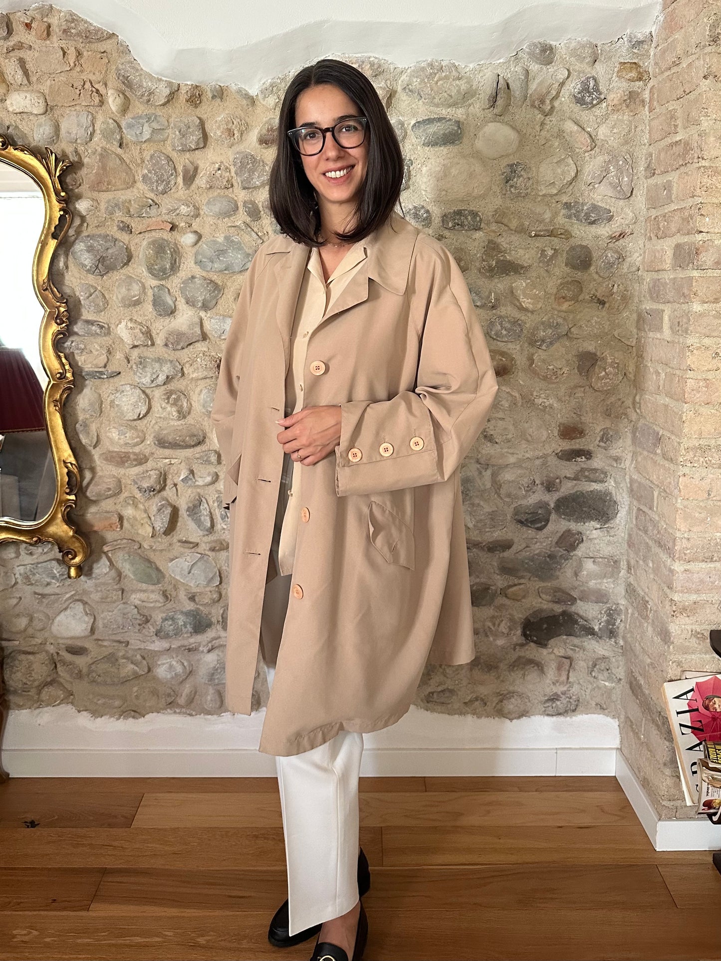 Impermeabile Coeli Anni ‘90 Beige Tg. Fino 58