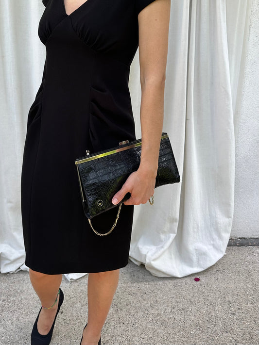 Pochette Zenith Anni ‘80 in Pelle Nera