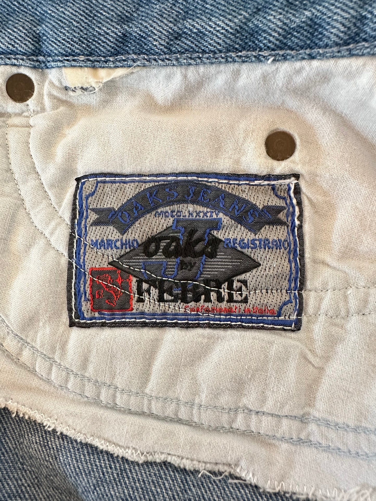 Gonna Vintage Oaks by Ferrè Anni ‘80 in Jeans Tg.36