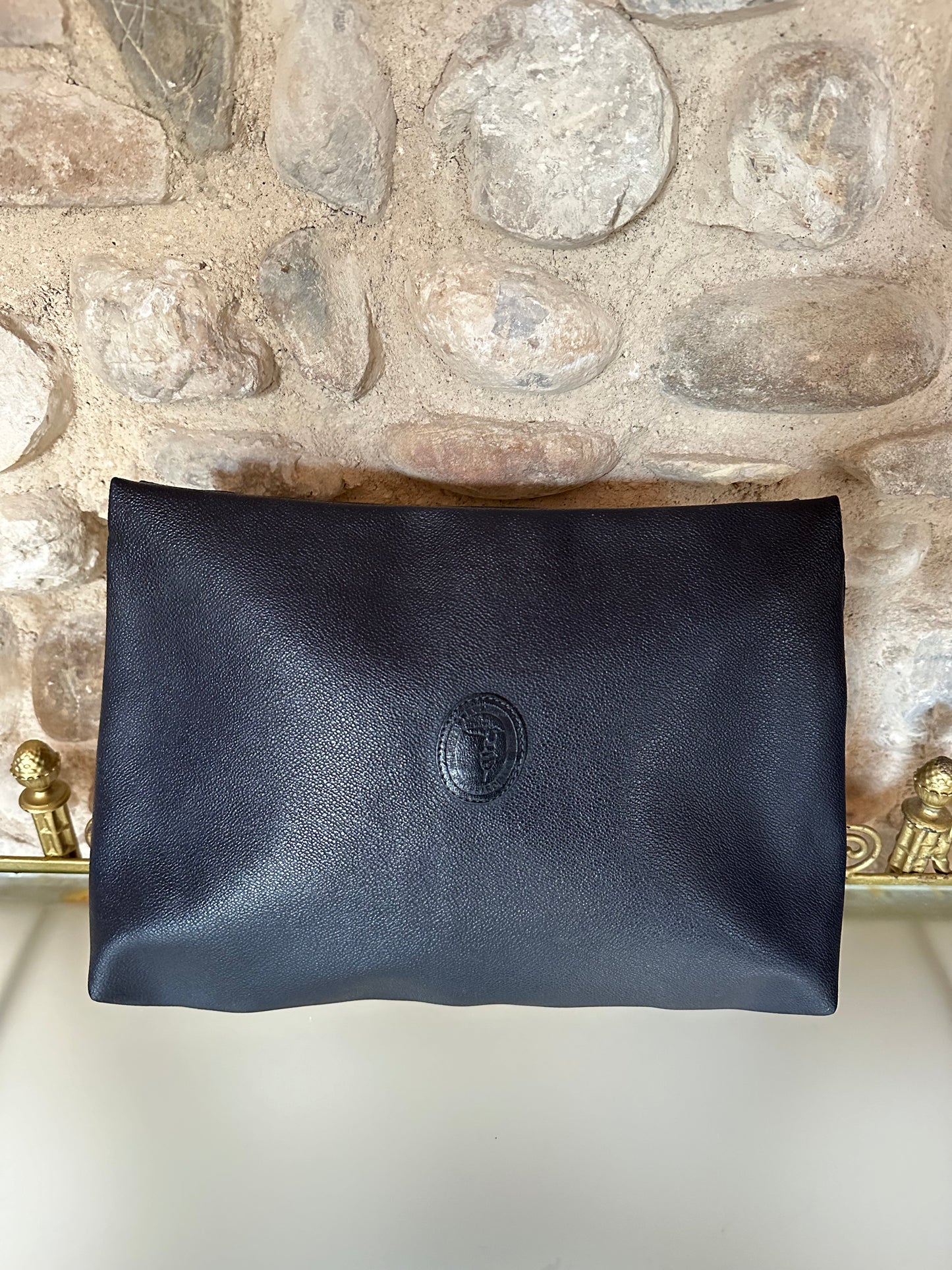 Pochette Vintage Trussardi Blu