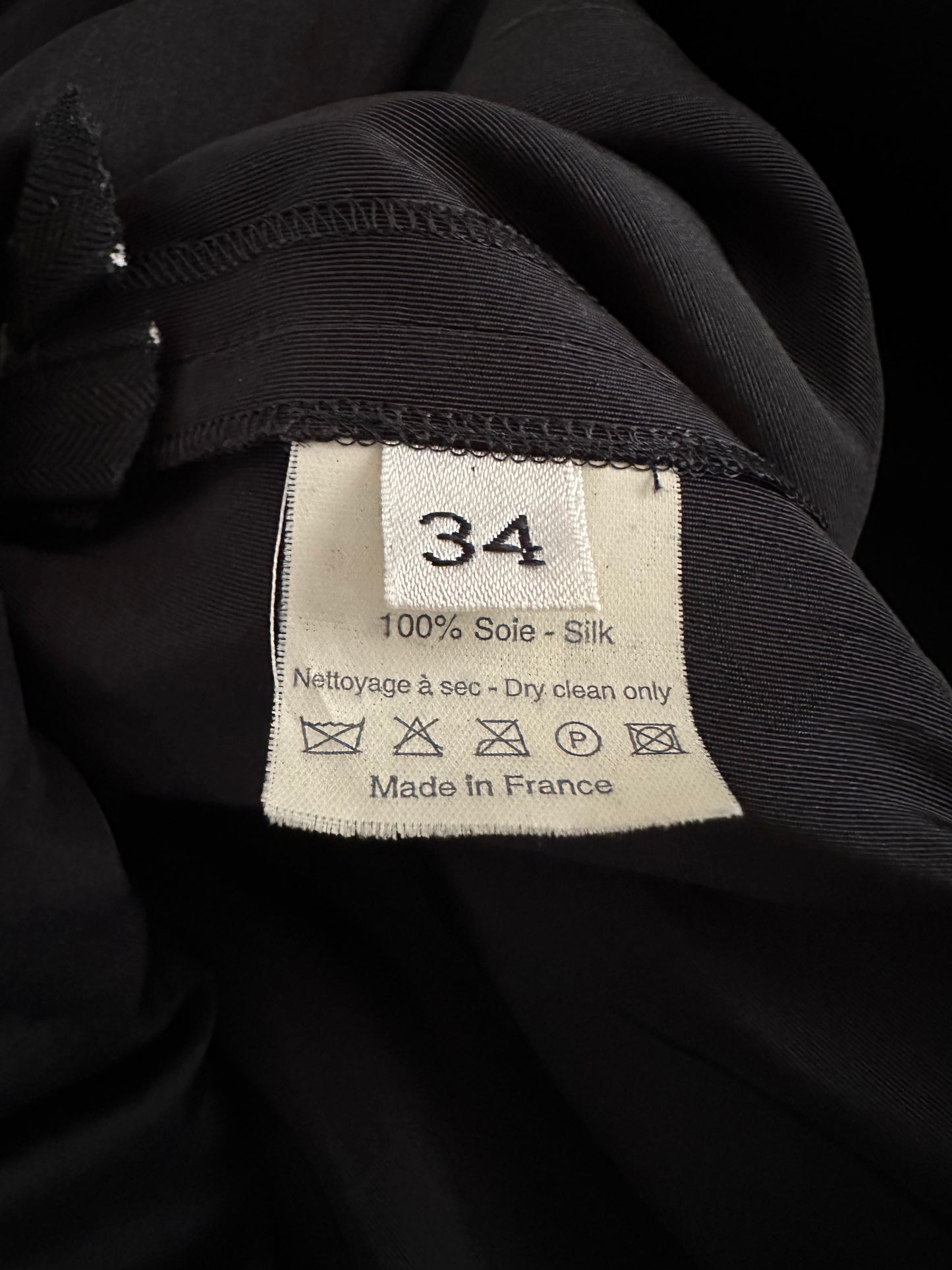 Gonna Lanvin Hiver 2006 in Seta Nera Tg.42