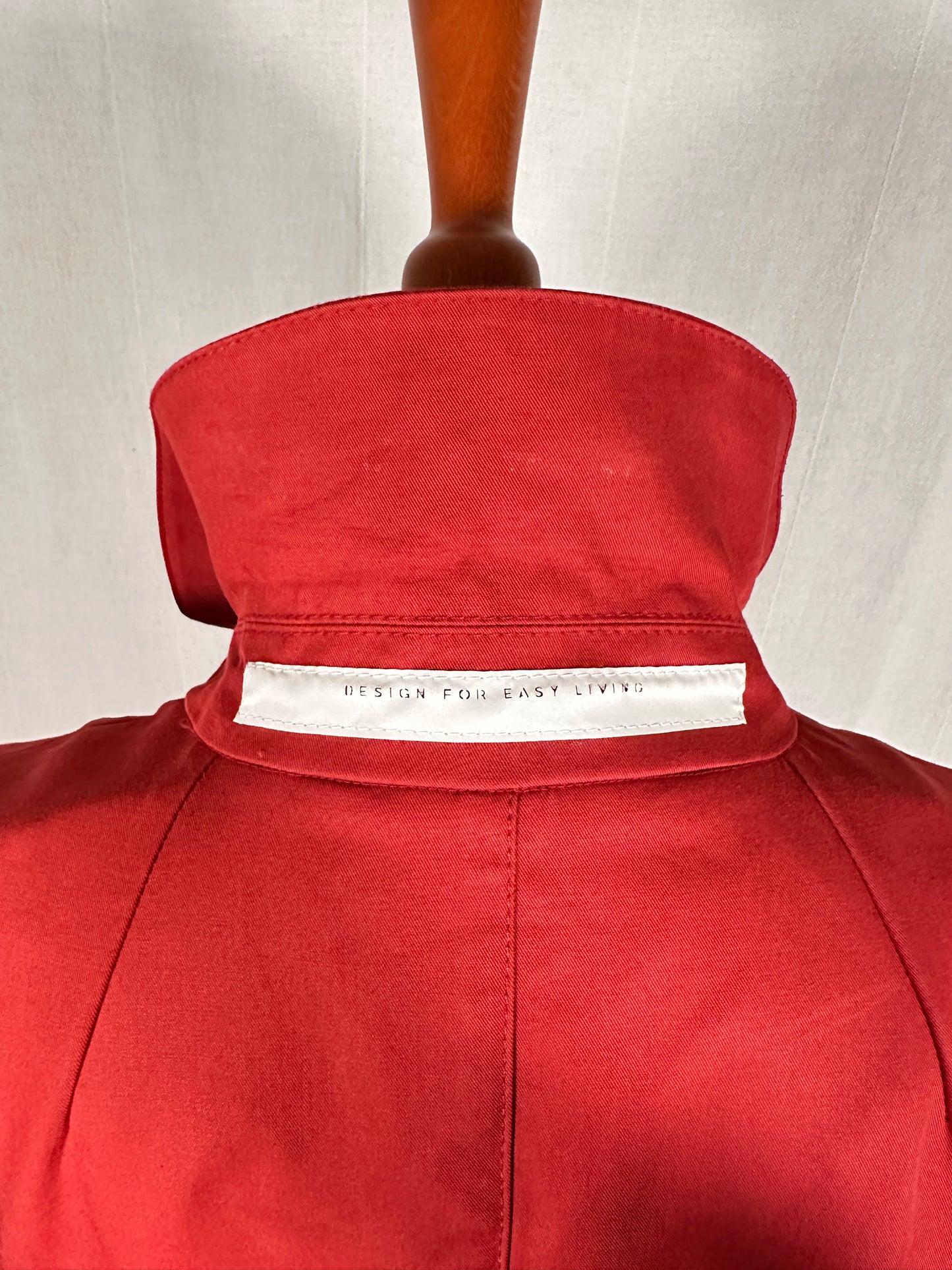 Impermeabile ‘S Max Mara in Cotone Rosso Mattone