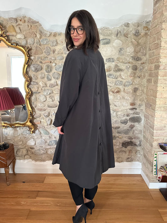 Impermeabile Vintage Nino Svasato Antracite Tg.Fino 50