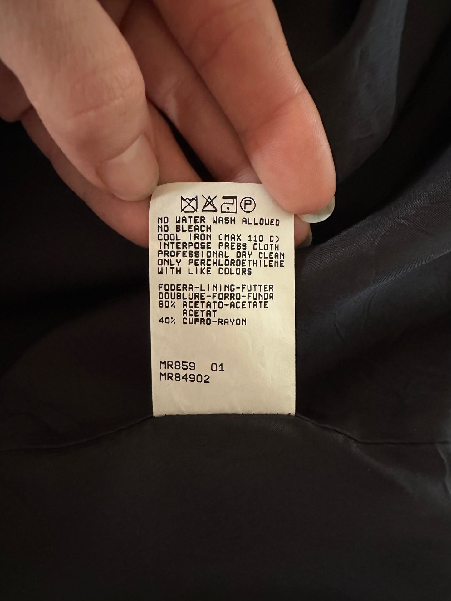 Soprabito / Giaccone Marina Rinaldi Lana e Viscosa Blu Tg.50/52