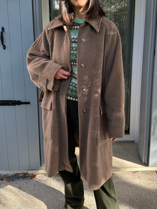 Cappotto Weekend by Max Mara Vintage Anni ‘90 Marrone Mocha Tg. Da 44 a 54