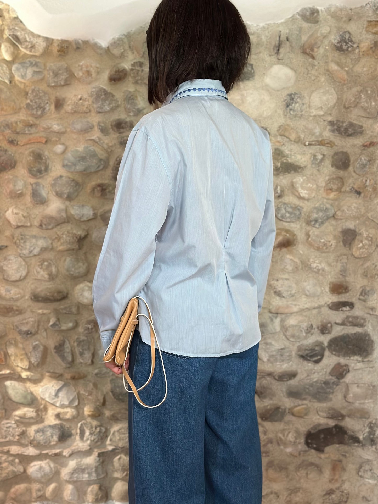 Camicia Vintage Anni ‘90 Dulcinèa in Cotone Azzurro Tg.44/46/48