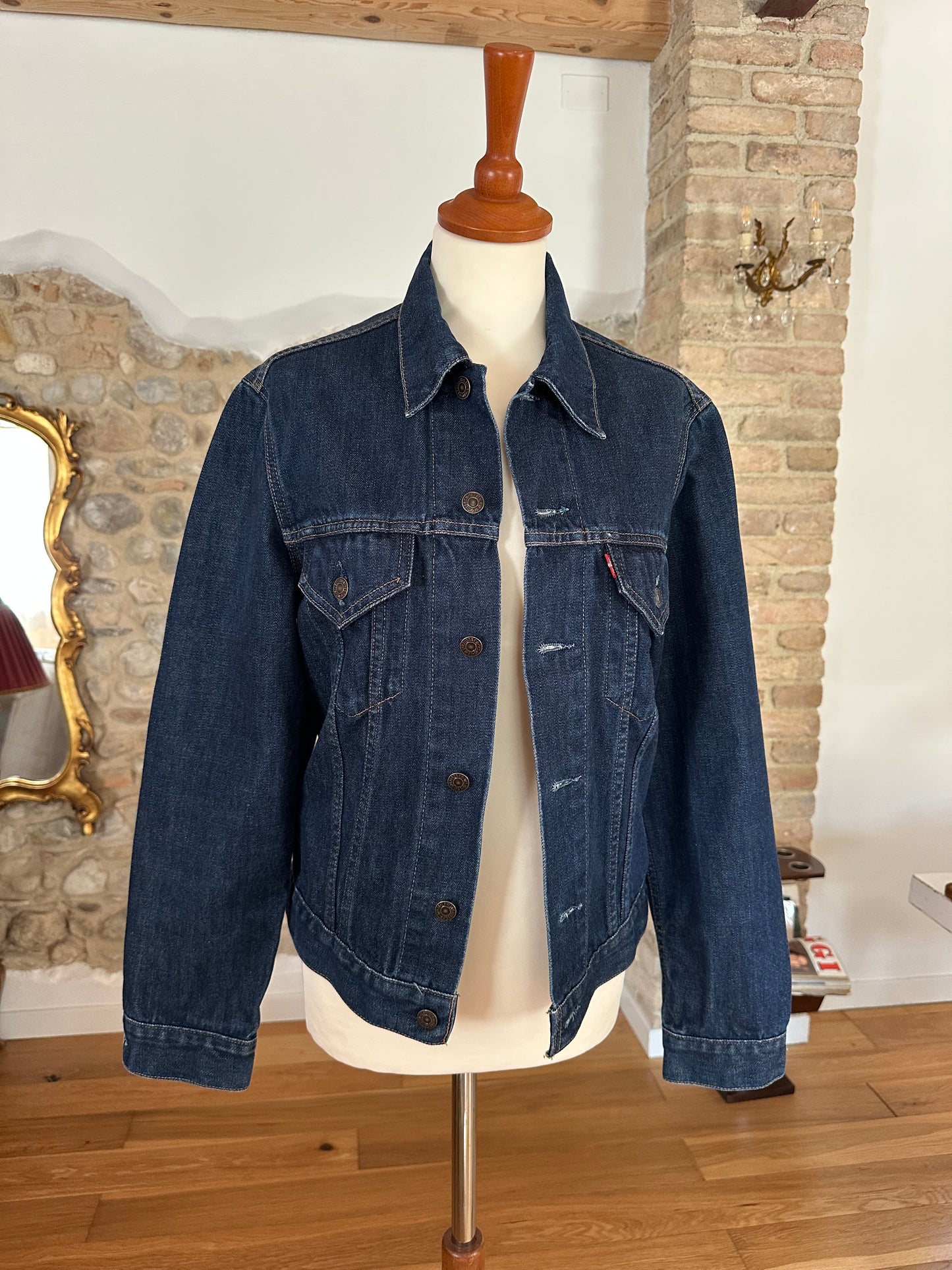 Giacca Levi’s in Jeans Anni 2000 Blu Scuro Tg.40/42