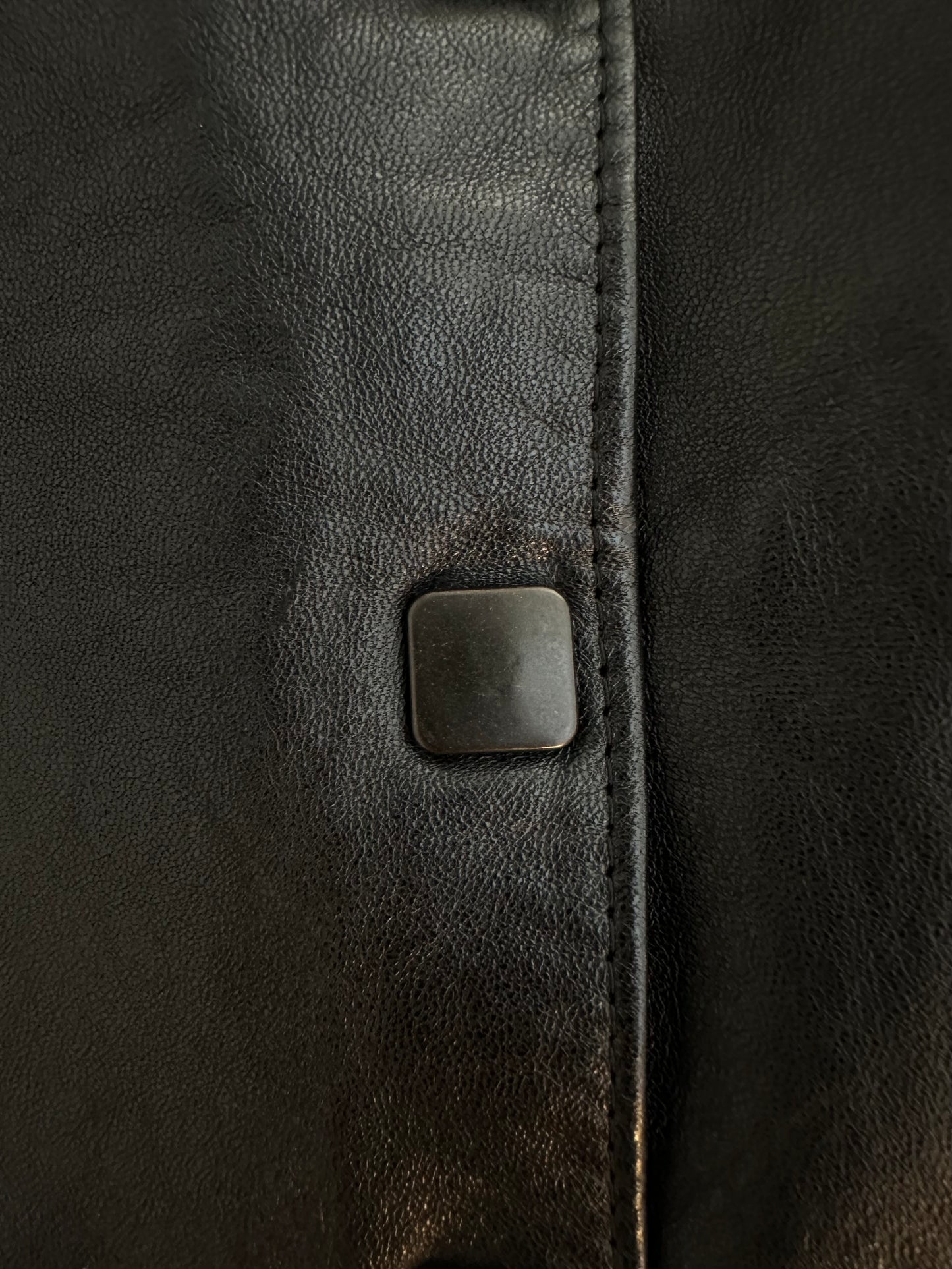Gonna Vintage in Pelle Nera Tg.36/38