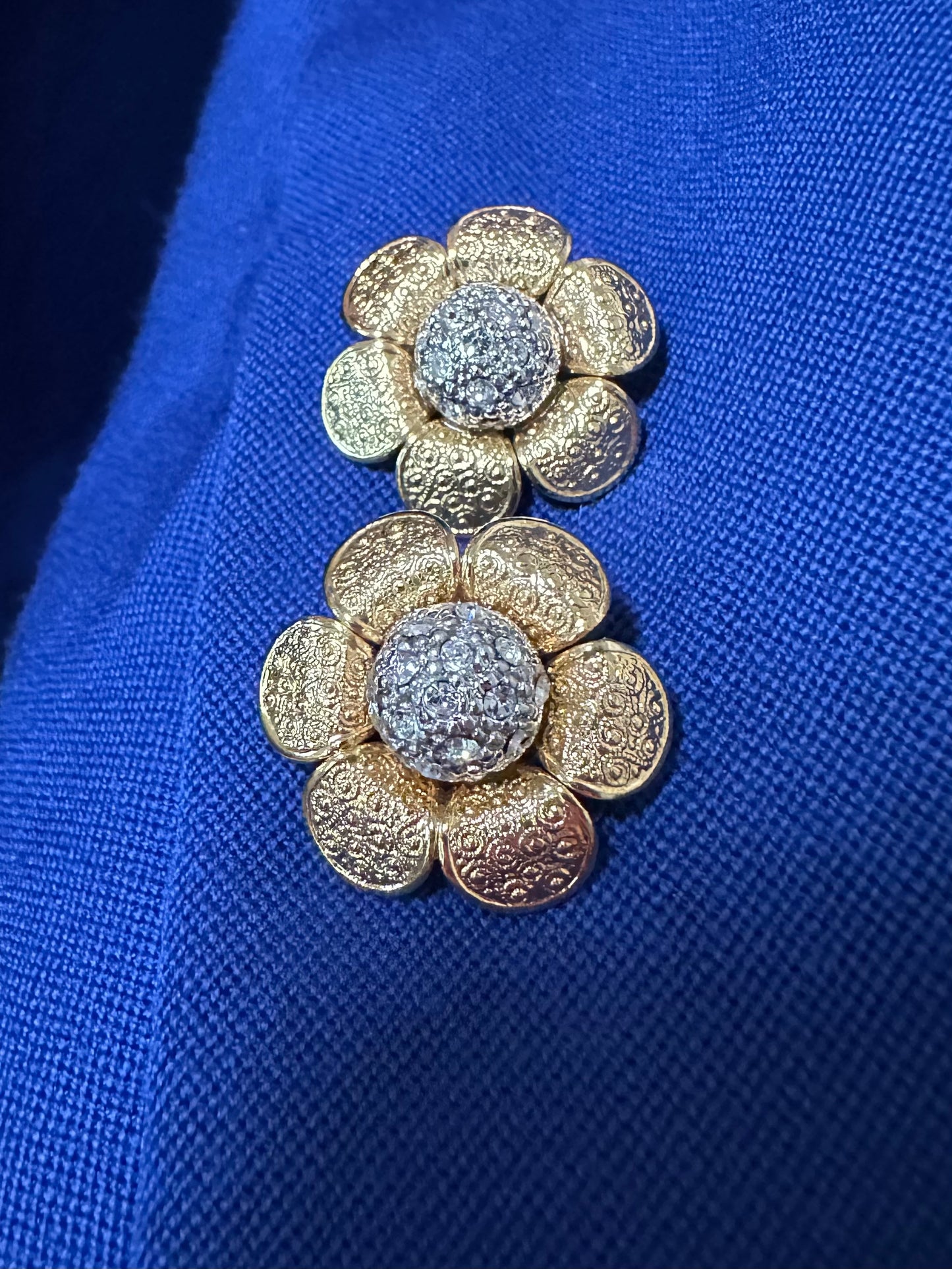 Blazer Vintage Sartoriale Anni ‘80 Blu Elettrico Tg.44/46