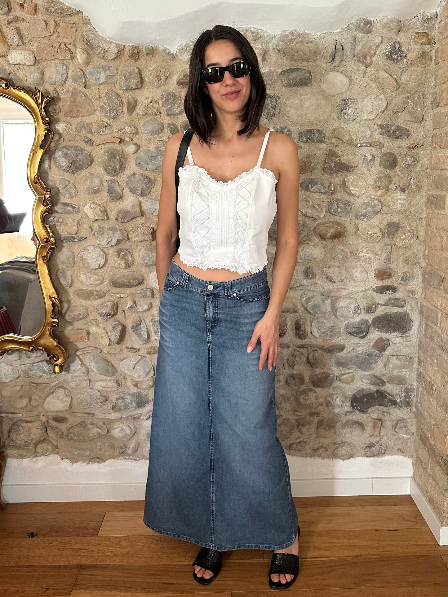 Gonna Lunga in Jeans Miss Sixty a Vita Bassa Tg.38/40