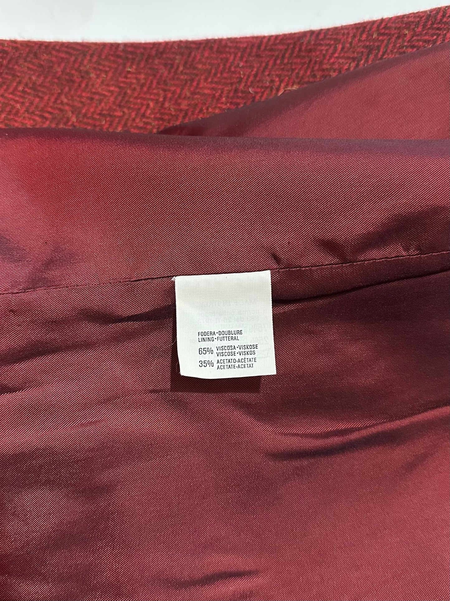 Gilet Yves Saint Laurent Anni ‘80 in Misto Lana Rosso