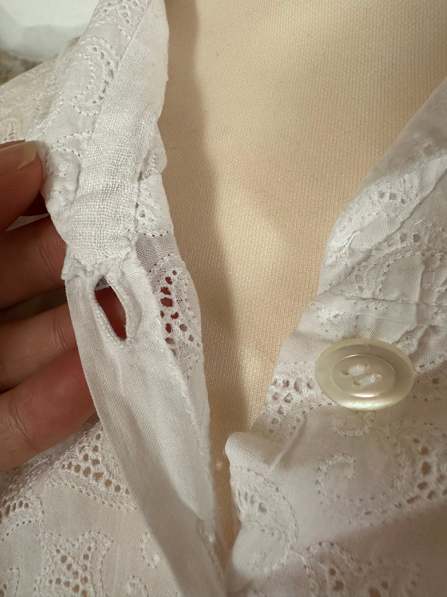 Camicia Anni ‘50 in Cotone Bianco Tg.38