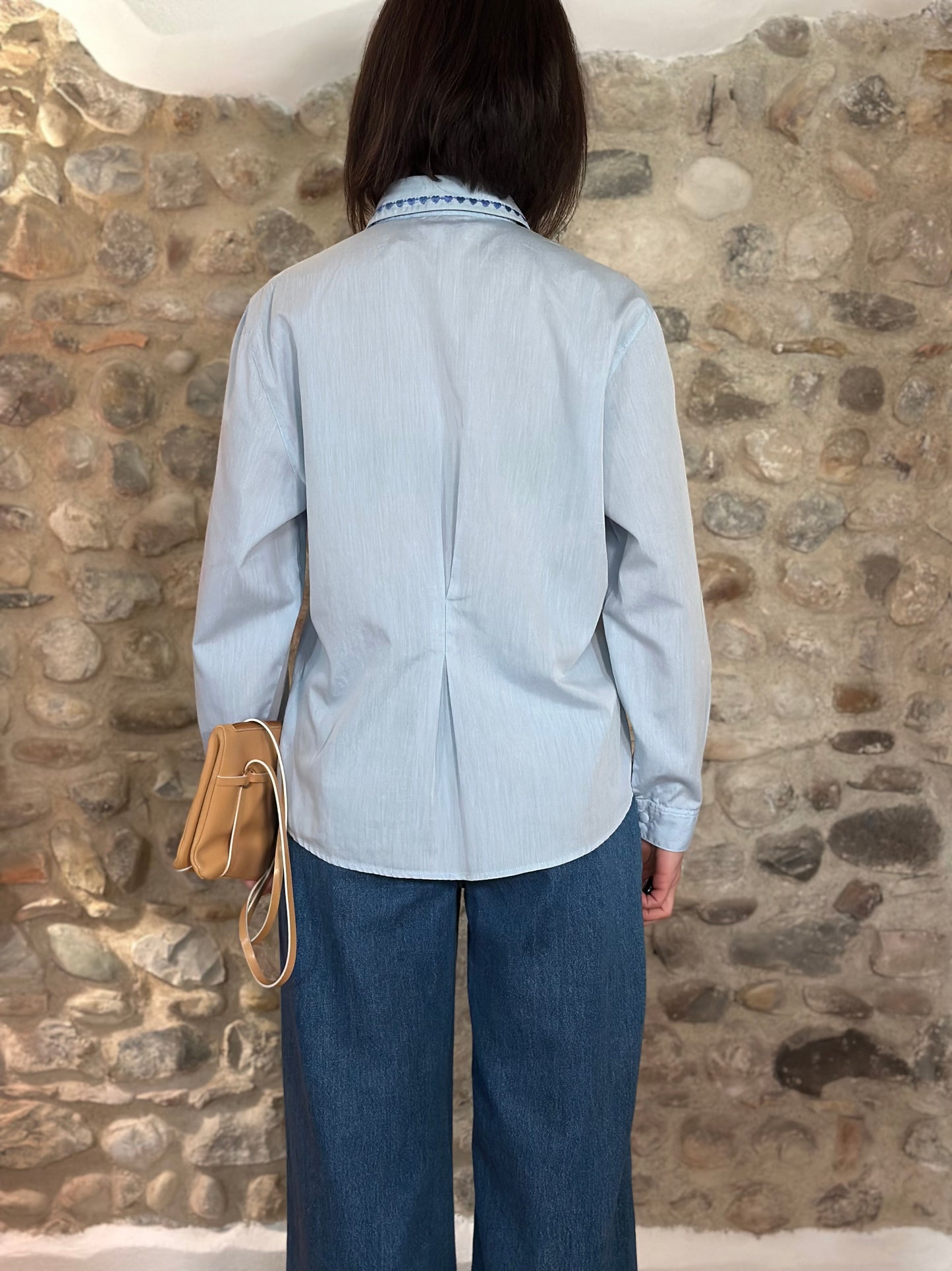 Camicia Vintage Anni ‘90 Dulcinèa in Cotone Azzurro Tg.44/46/48
