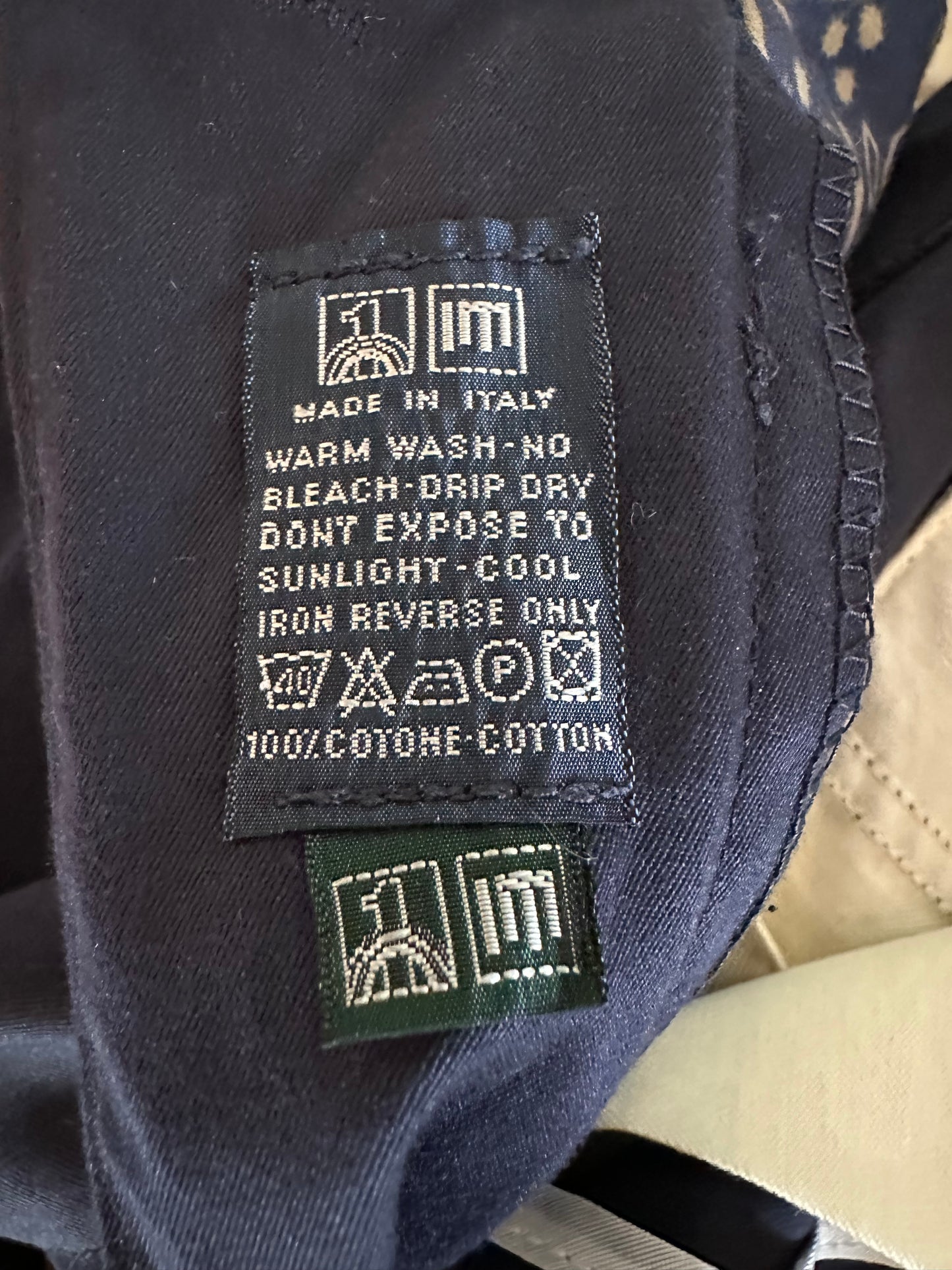 Bermuda Oliver Vintage Anni ‘90 in Cotone Blu Tg.40