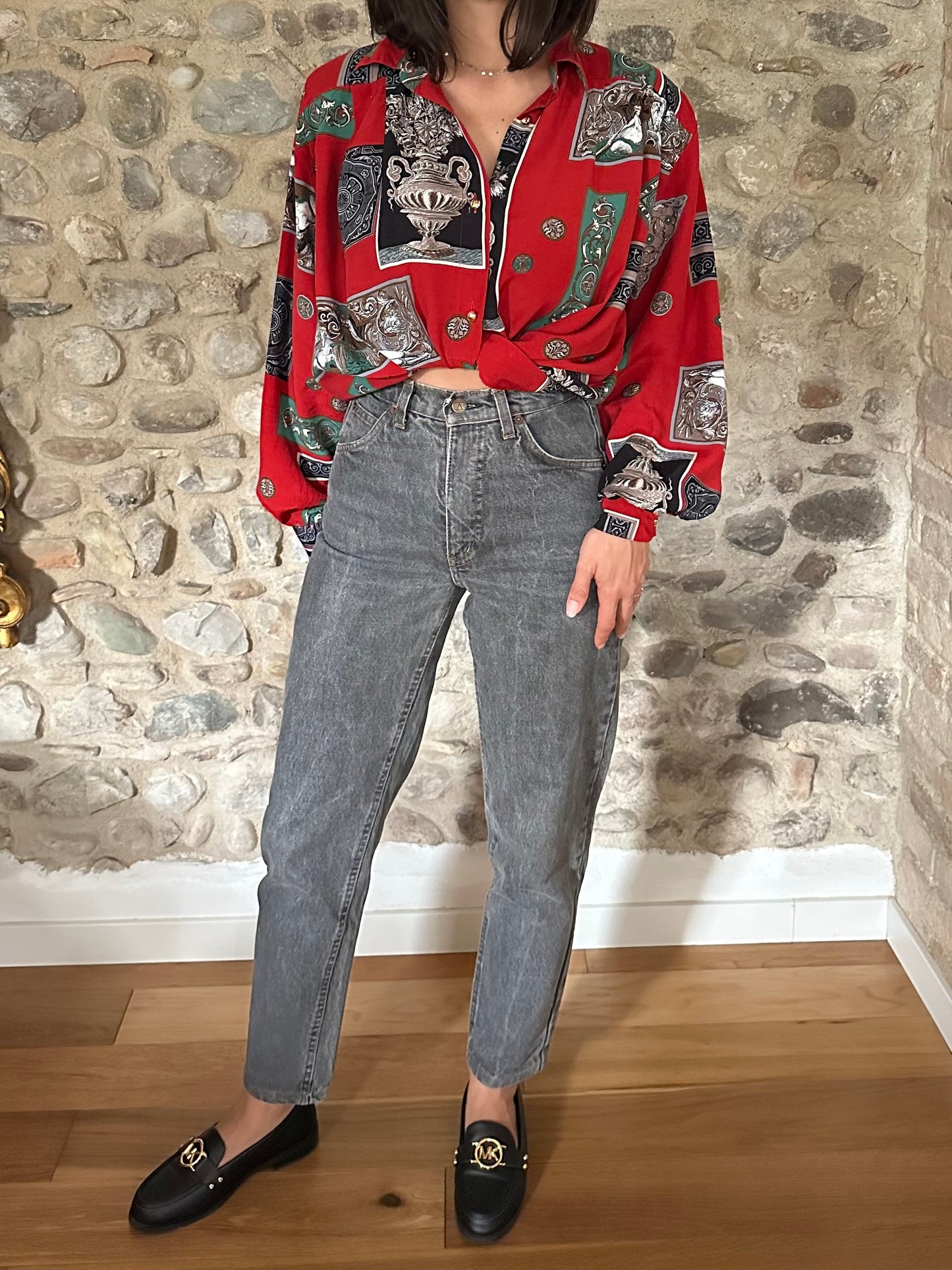 Jeans Valentino Vintage Anni ‘80 Grigi Tg.36/38