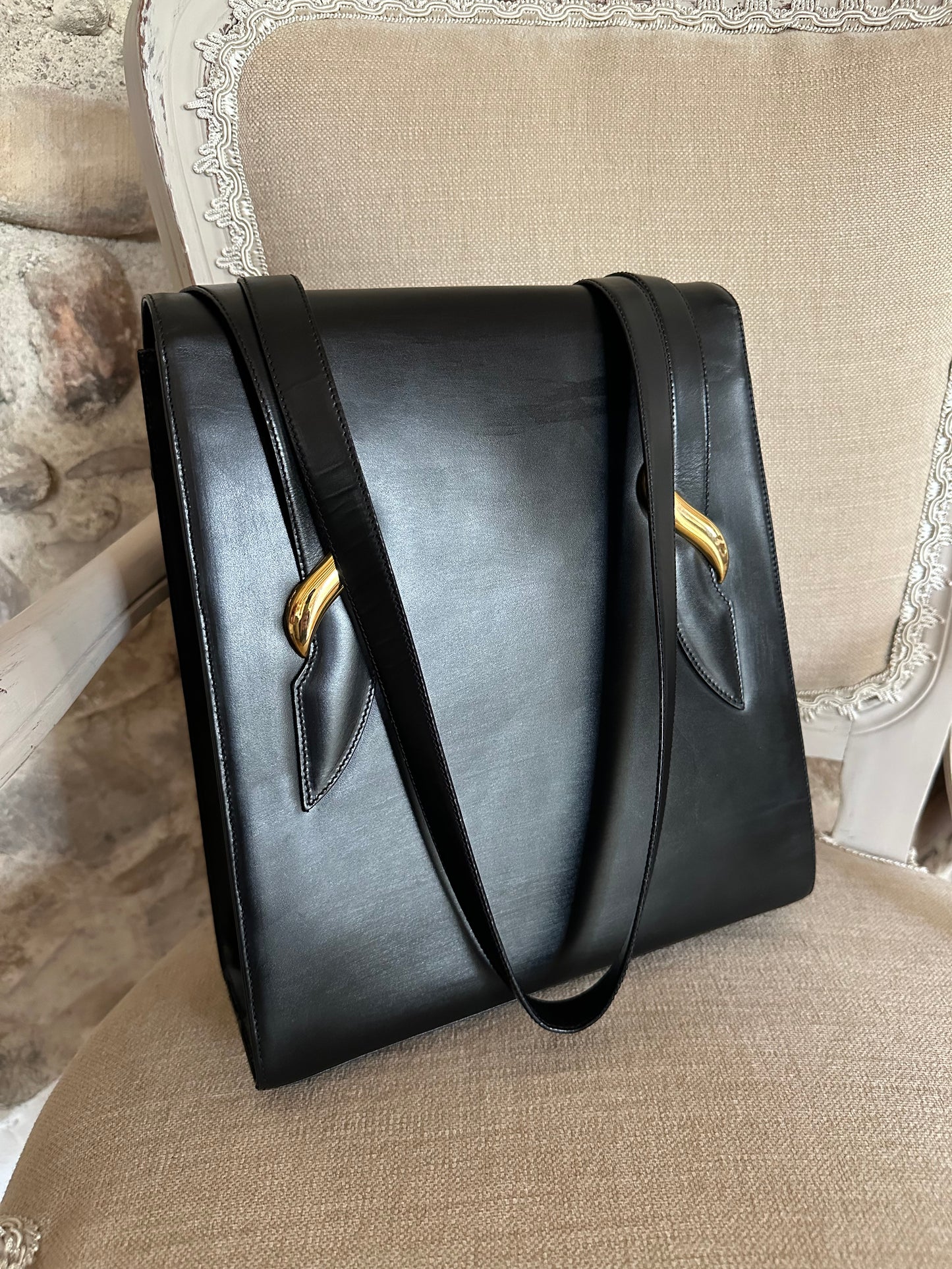Borsa Genny Vintage Anni ‘80 Pelle Nera