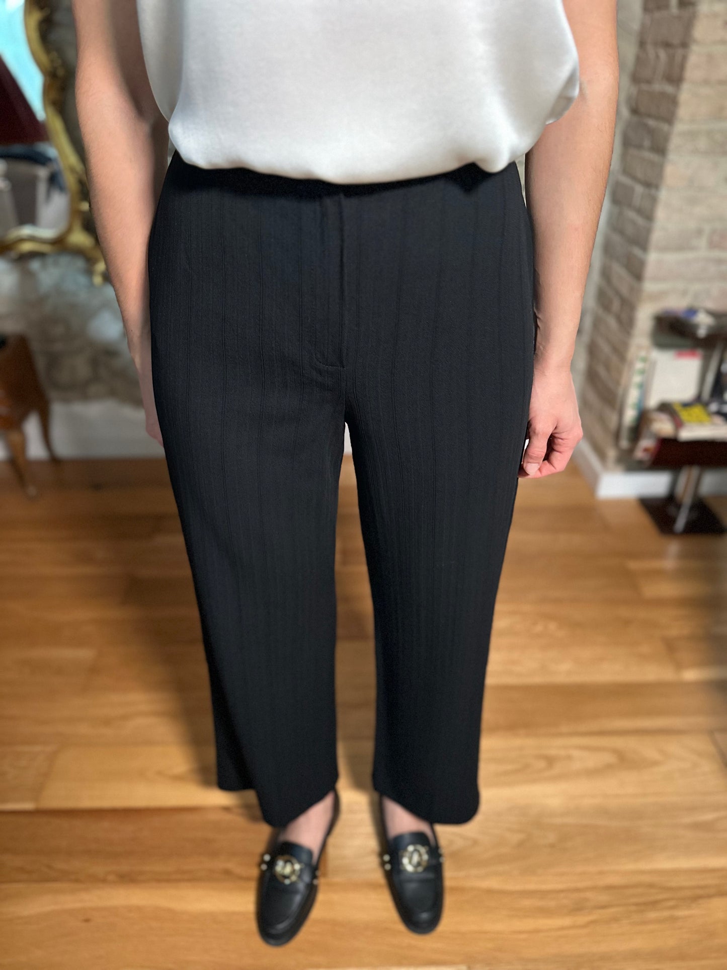 Completo Giacca e Pantalone Marella Anni ‘90 Nero Tg.44